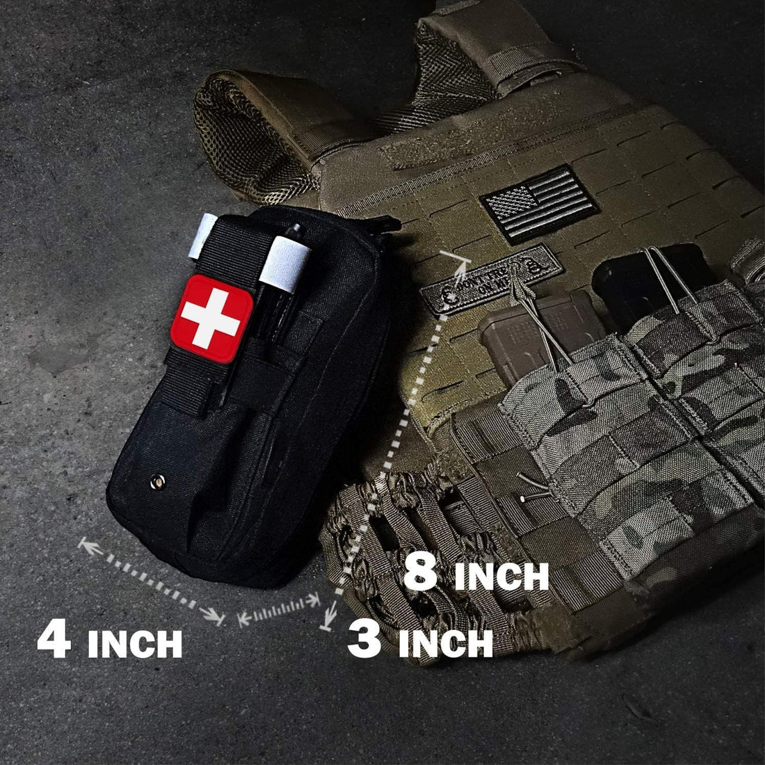 Med Kit Trauma Kit Bleeding Contral Pack, Emergency Survival First Aid Kits EMT IFAK Medical Kit for Severe Bleeding Control Military Camping and Hiking