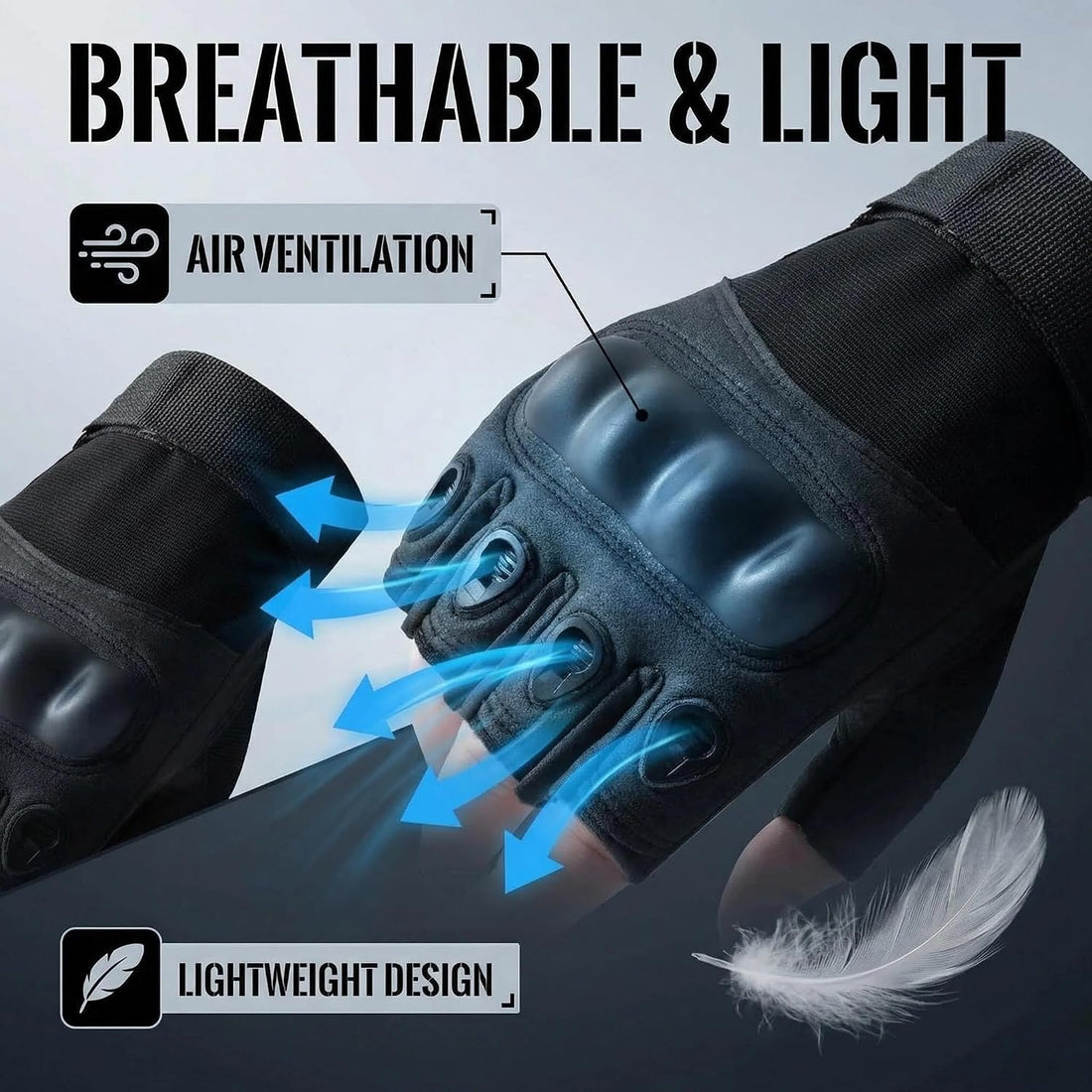 Fingerless Motorcycle Gloves Men Women Tactical Riding Black L | Breathable Soft Shell Protection,Non-Slip Grip,Wrist Support for Motorbike,Cycling,Fitness,Training,Outdoor Sports