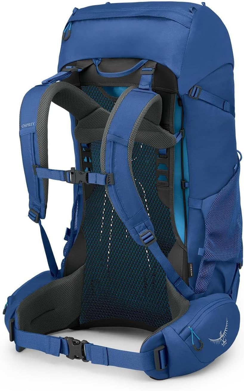 Osprey Rook 65L Men'S Backpacking Backpack, Blue OS | Hiking Pack, Camping Gear, Overnight Trail Pack, Blue Color, OS Size