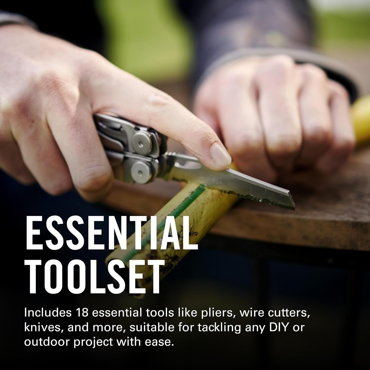 LEATHERMAN Wave plus 18-In-1 Multi-Tool, DIY and Outdoors, Stainless Steel | Outside-Accessible Blades, Replaceable Wire Cutters, Spring-Action Scissors, Locking Tools
