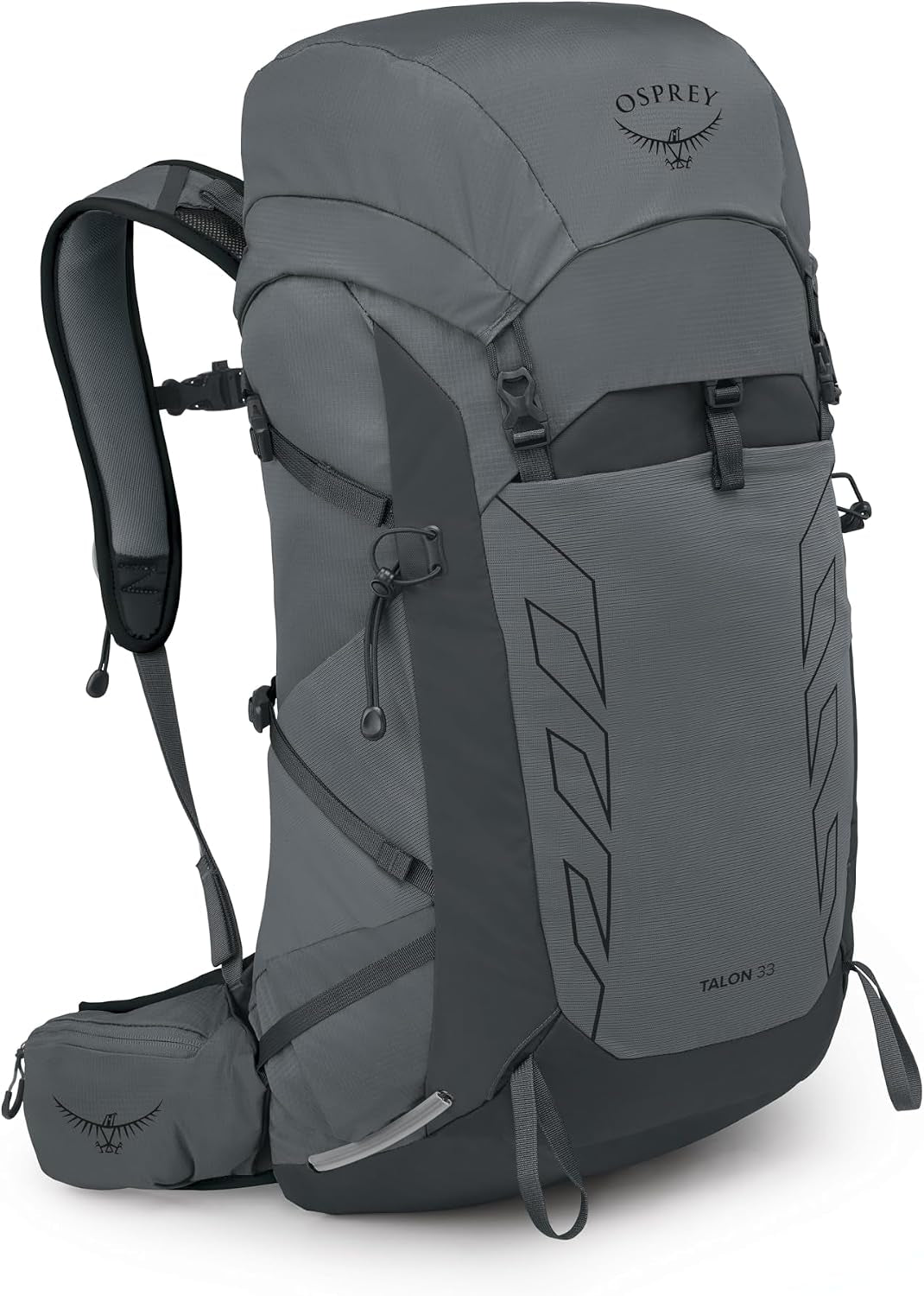Osprey Talon 33L Men'S Lightweight Hiking Backpack, Gray OS | Daypack, Travel Daypack, Camping Pack, Gray Color, OS Size