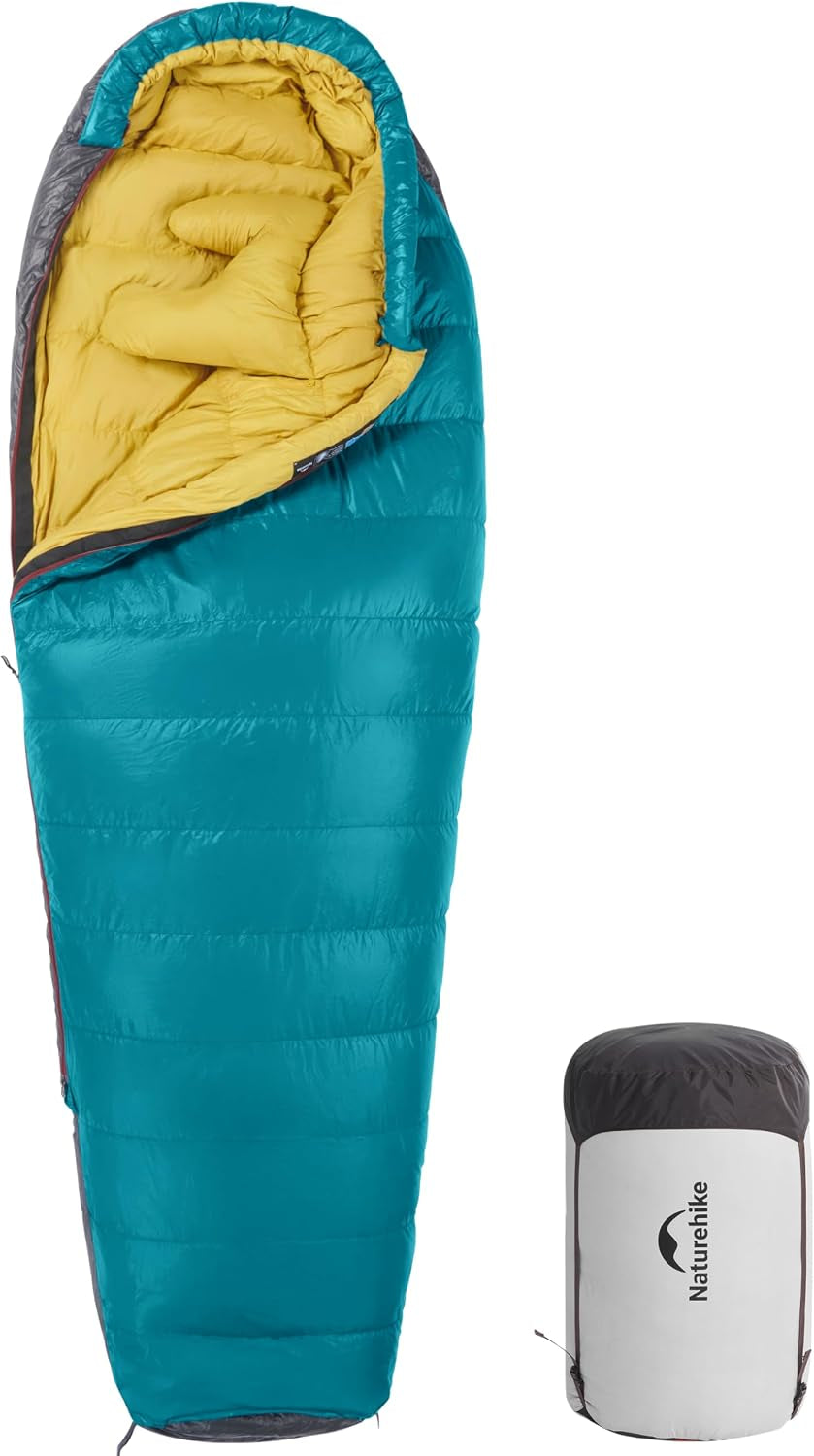 0 Degree RDS down Mummy Sleeping Bag for Adults, 650 Fill Power, Cold Weather Backpacking Sleeping Bag for Camping, Hiking, -1℉ 18℉ 30℉, YKK Zipper