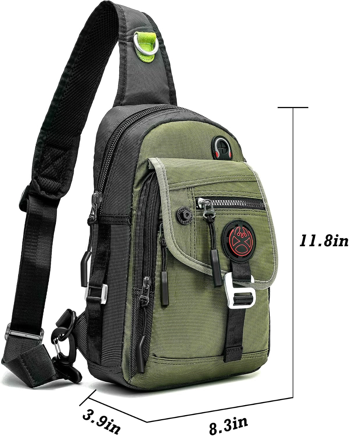 Sling Bag Chest Shoulder Backpack Crossbody Bags for Tablet Laptop Outdoor Hiking Men Women
