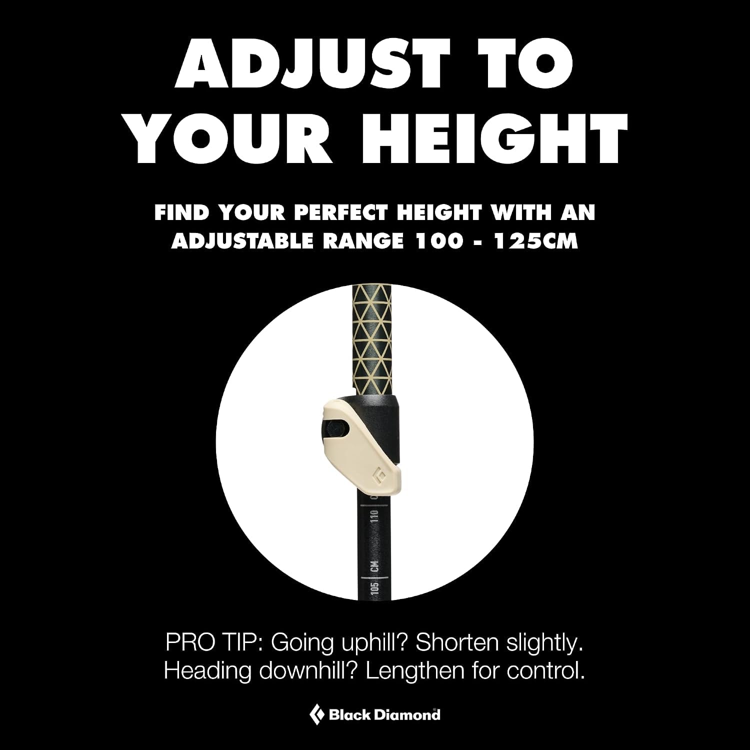 Trail Trekking Poles (Pair), Lightweight, Aluminum, Hiking