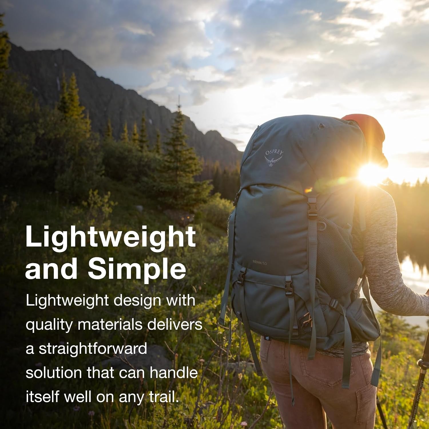 Osprey Renn 65L Women'S Backpacking Backpack, Blue OS | Hiking Pack, Camping Gear, Overnight Trail Pack, Blue Color, OS Size