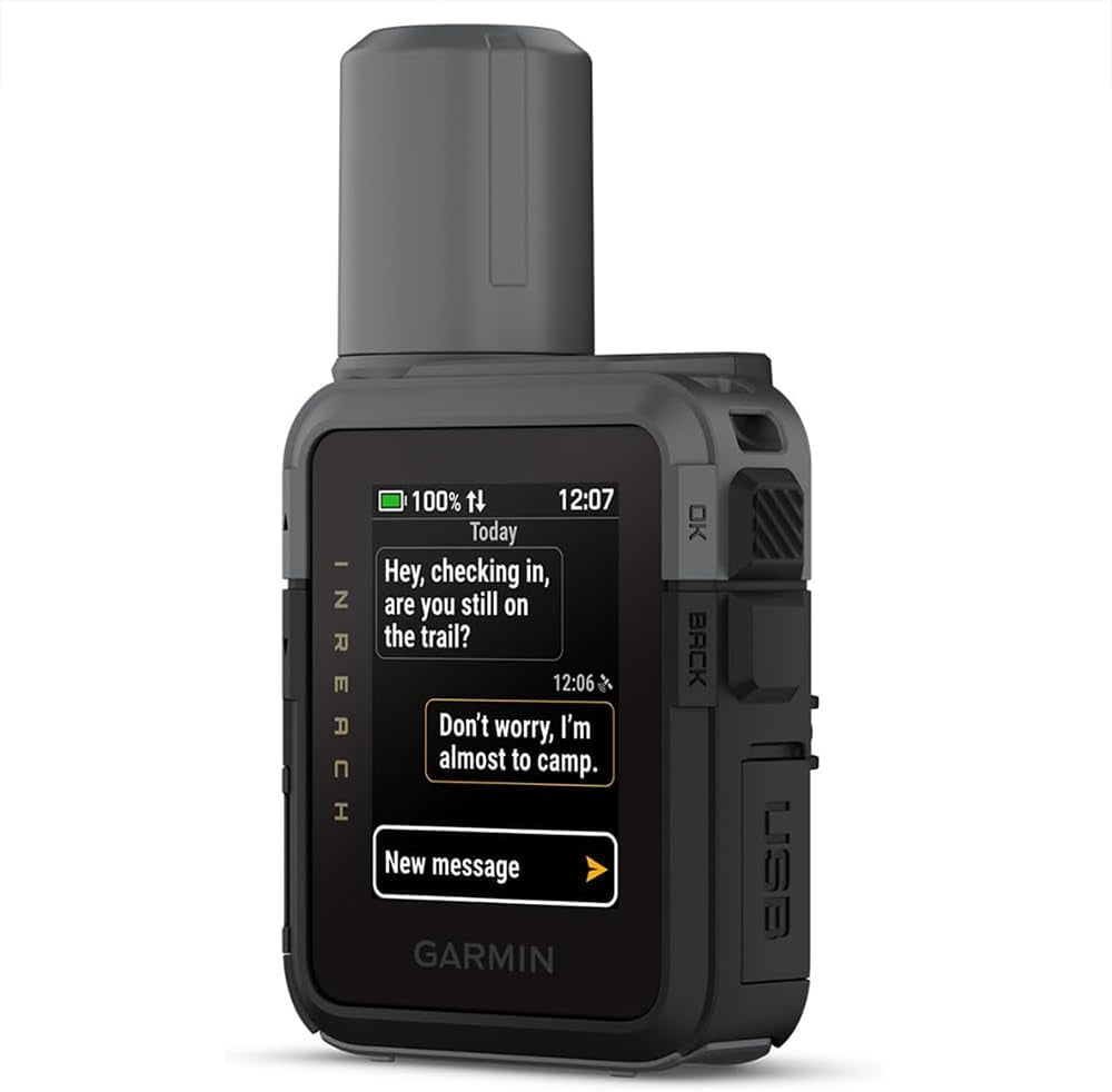 Garmin Inreach Mini 3, Rugged Compact Global Satellite Communicator with Color Touchscreen, Two-Way Texting, Emergency SOS Messaging - Bundle W/Deco Essentials Lanyard, Strap & LED Lantern