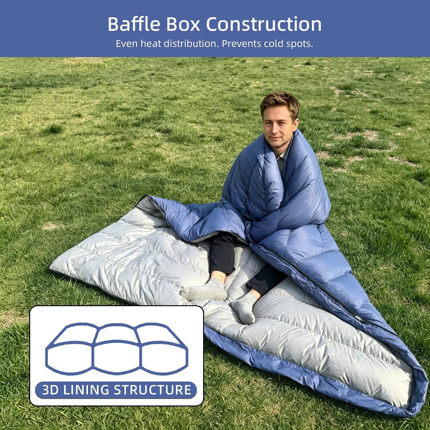 XXL down Sleeping Bag for Adults, 90.55 in X 39.37 in Lightweight Sleeping Bag for Camping,Hiking and Backpacking Outdoor with 680FP Duck Down