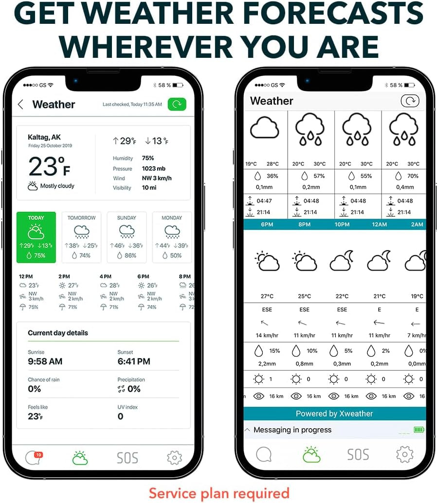 Satellite Communicator | Two-Way GPS Messenger with Emergency SOS, Check-In and Location Sharing for Hiking, Camping and Remote Travel