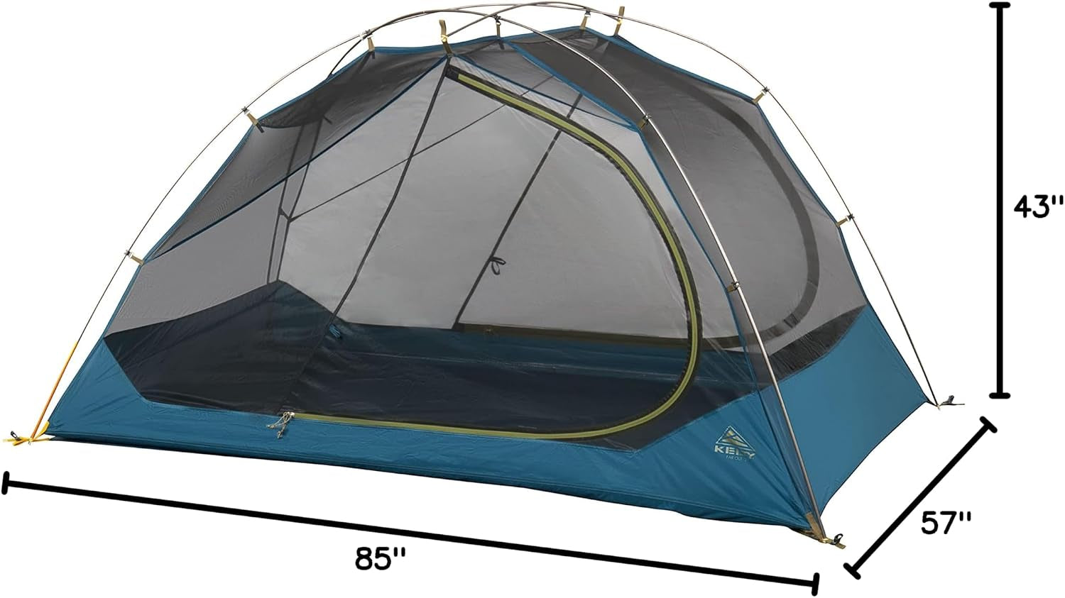 Kelty Far Out Backpacking Tent + Tent Footprint Package, Backpacking Starter Kit and Camping Shelter, Stuff Sack Included | Lightweight and Easy to Setup Backpacking Starter Kit, Aluminum Poles, Camping Shelter, Stuff Sack