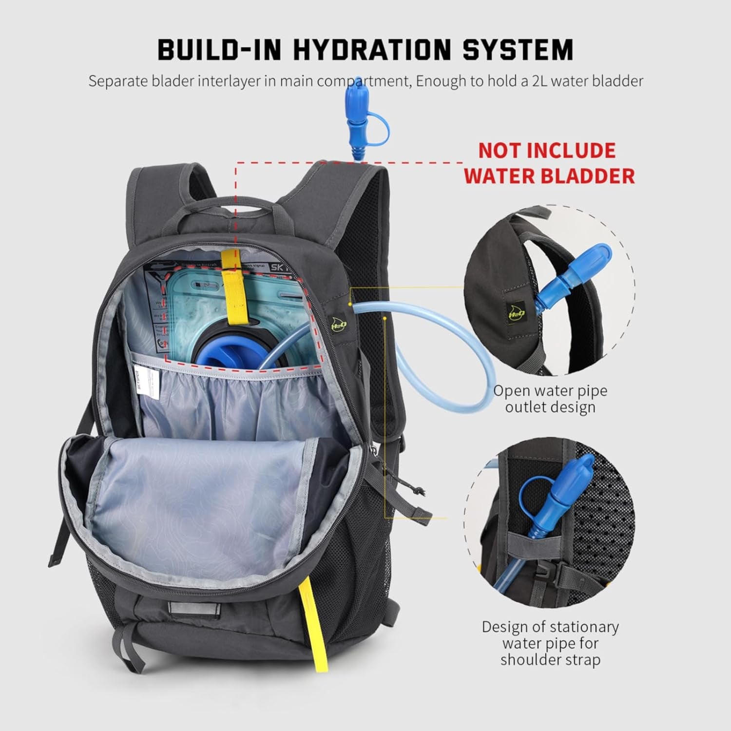 Small Hiking Backpack, 20L Lightweight Travel Backpacks Hiking Daypack Rucksack Women Men for Trekking Backpacking Outdoor Sports
