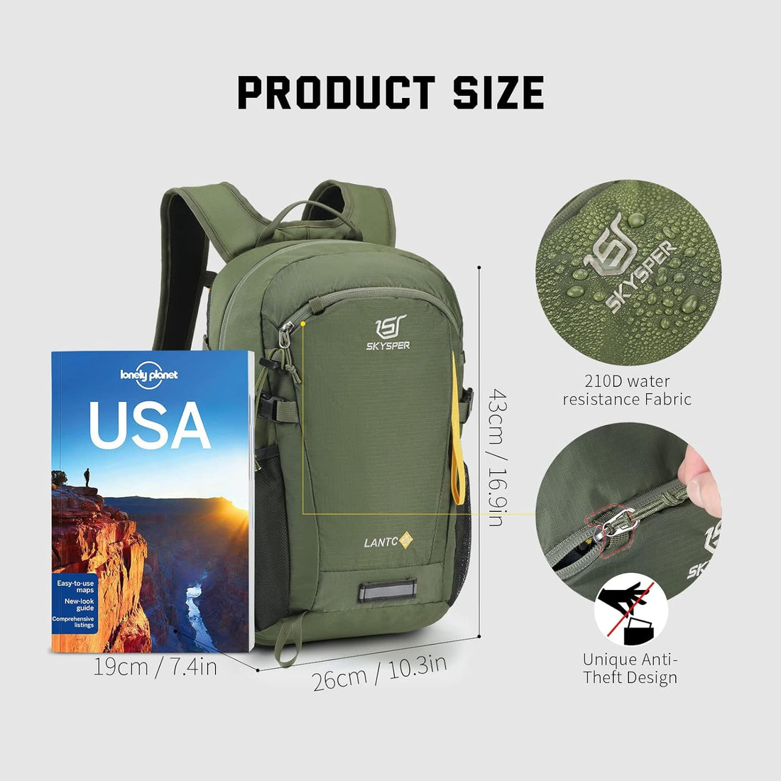 Small Hiking Backpack, 20L Lightweight Travel Backpacks Hiking Daypack for Women Men