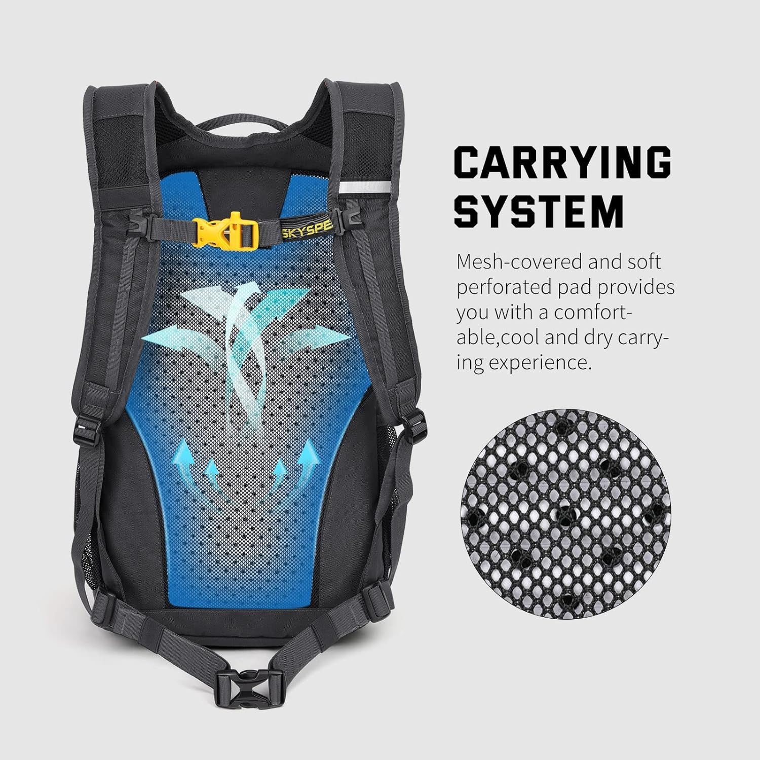 Small Hiking Backpack, 20L Lightweight Travel Backpacks Hiking Daypack Rucksack Women Men for Trekking Backpacking Outdoor Sports