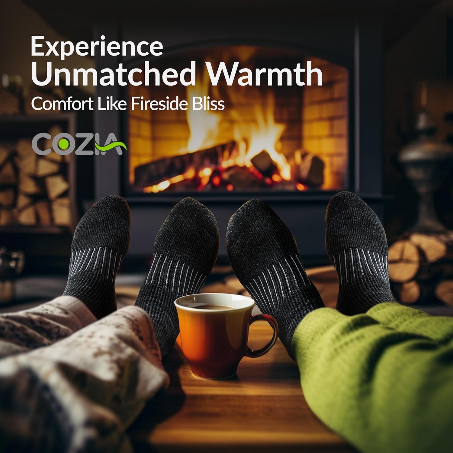 Merino Wool Socks for Men & Women Casual Warm Winter Cozy Thermal Socks