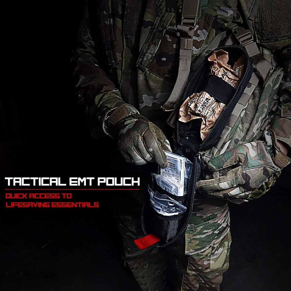 Med Kit Trauma Kit Bleeding Contral Pack, Emergency Survival First Aid Kits EMT IFAK Medical Kit for Severe Bleeding Control Military Camping and Hiking
