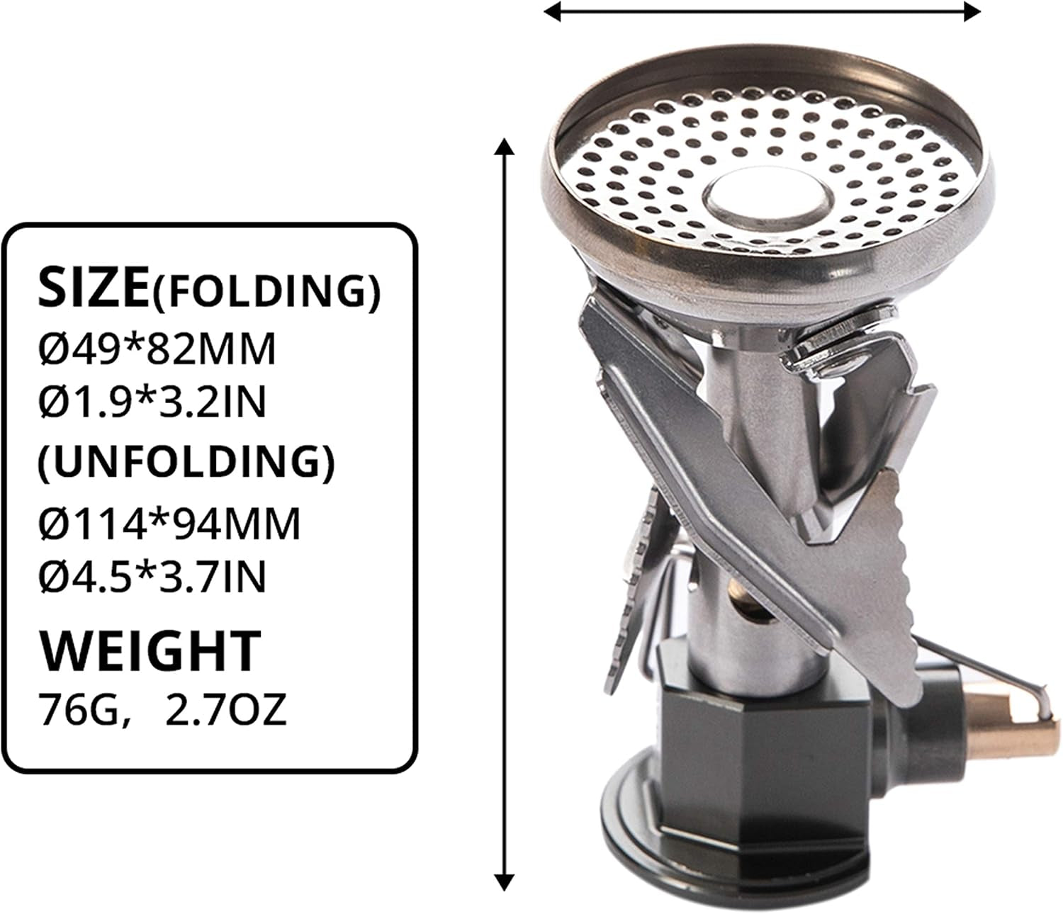 Fire Maple Polaris Pressure Regulator Stove Portable Camping Stove | Pressure-Regulator Valve for Consistente Flame, Self-Built Windshield, 8530BTU High Output, Portable & Compact, 76G
