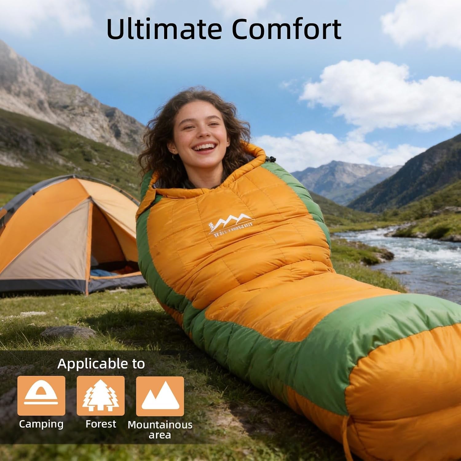 Down Sleeping Bag with Pillow,Ultralight and Compact | 0°F 20°F 32°F Regular and XL Sleeping Bag for Adults,Teens Backpacking,Camping and Hiking Outdoor