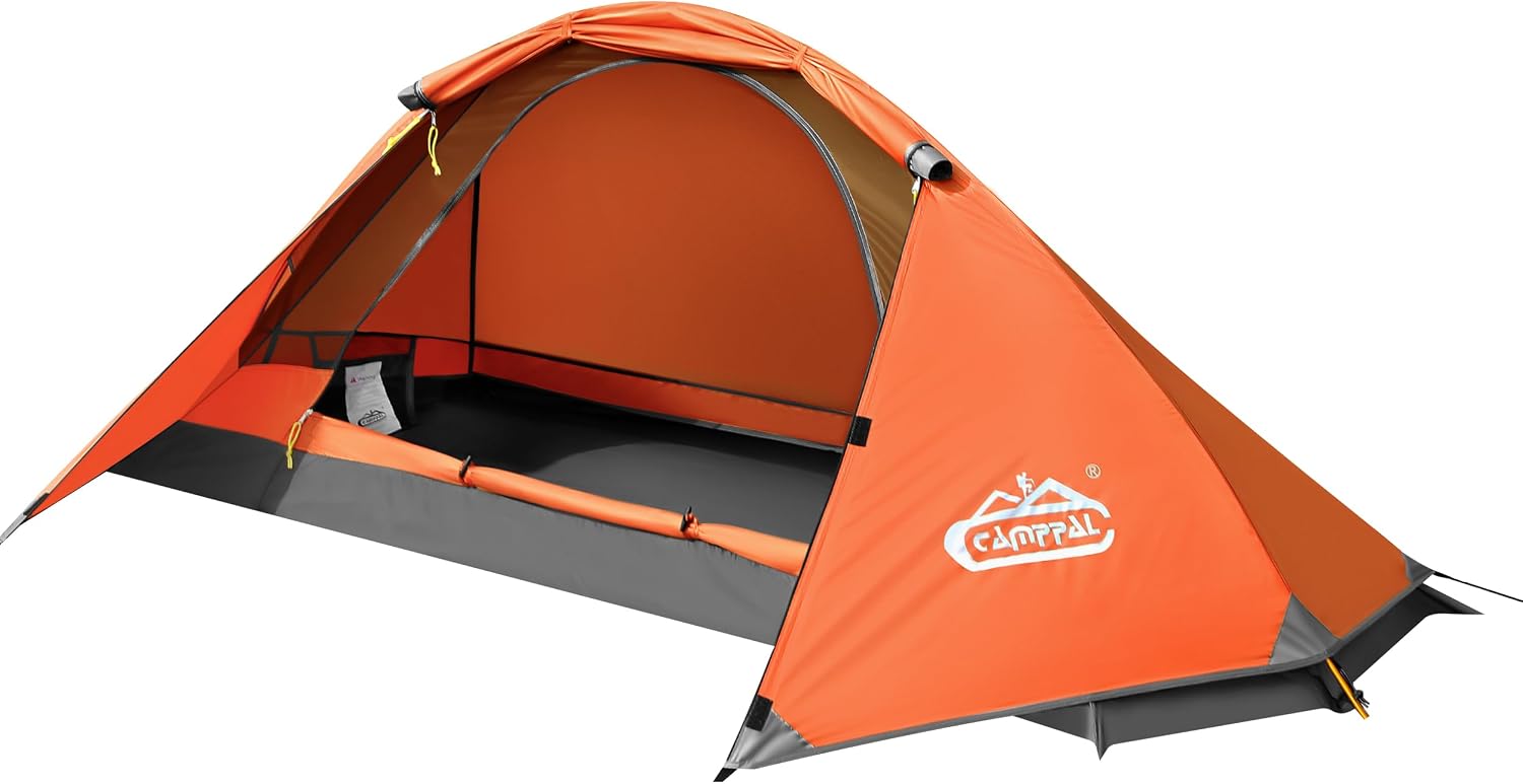 Ultimate 1-Person Camping Tent: Lightweight, Waterproof, and Windproof for All Seasons - Perfect for Hiking and Backpacking Adventures