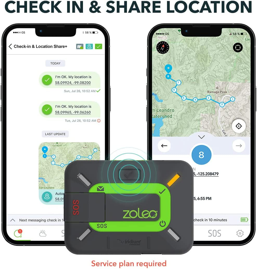 Satellite Communicator | Two-Way GPS Messenger with Emergency SOS, Check-In and Location Sharing for Hiking, Camping and Remote Travel