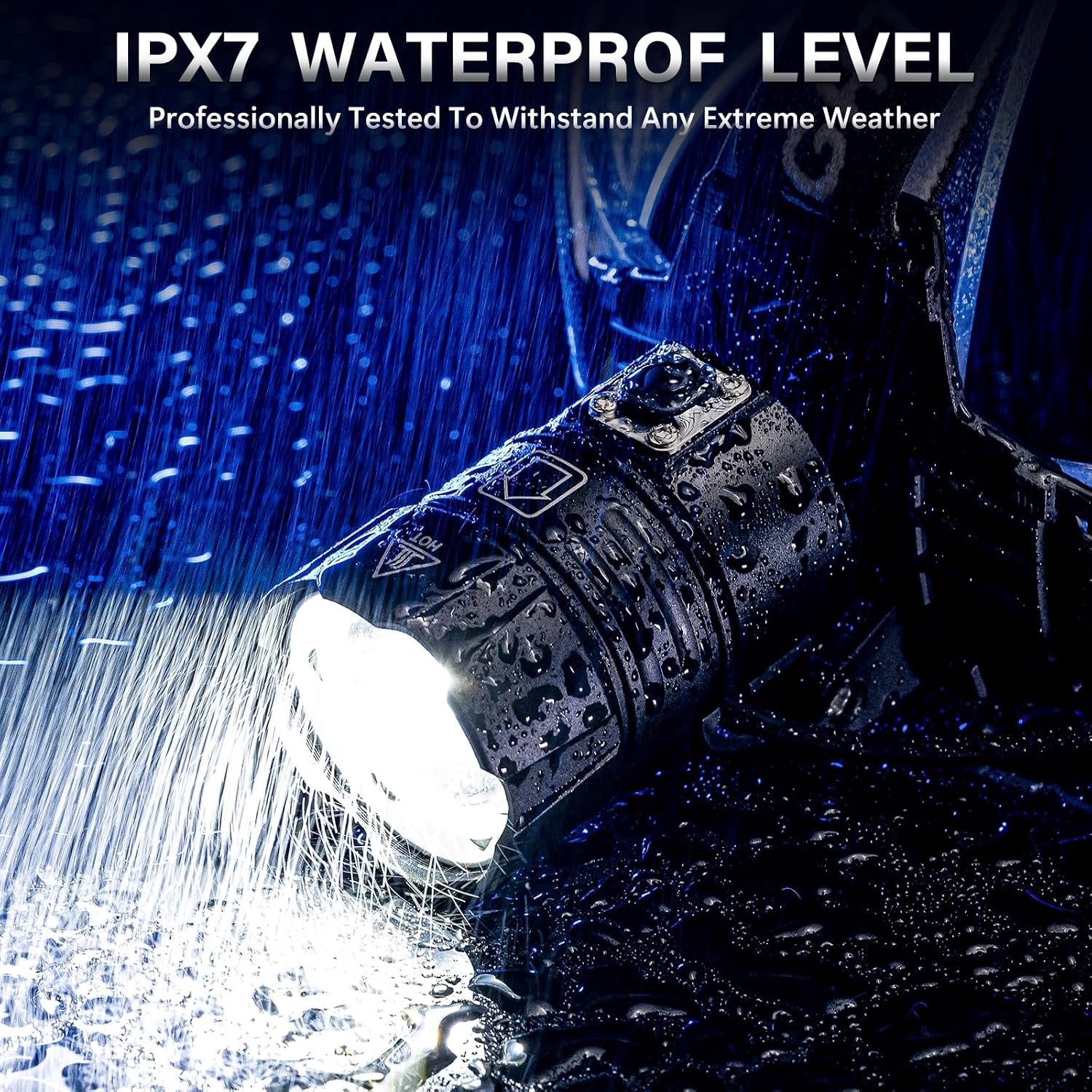 Rechargeable LED Headlamp 99000 High Lumens,95 Hours Long Lasting | Head Light with Zoomable & IPX7 Waterproof & 12 Modes & 125° Adjustable, Powerful Head Lamp for Outdoor, Camping, Hardhat