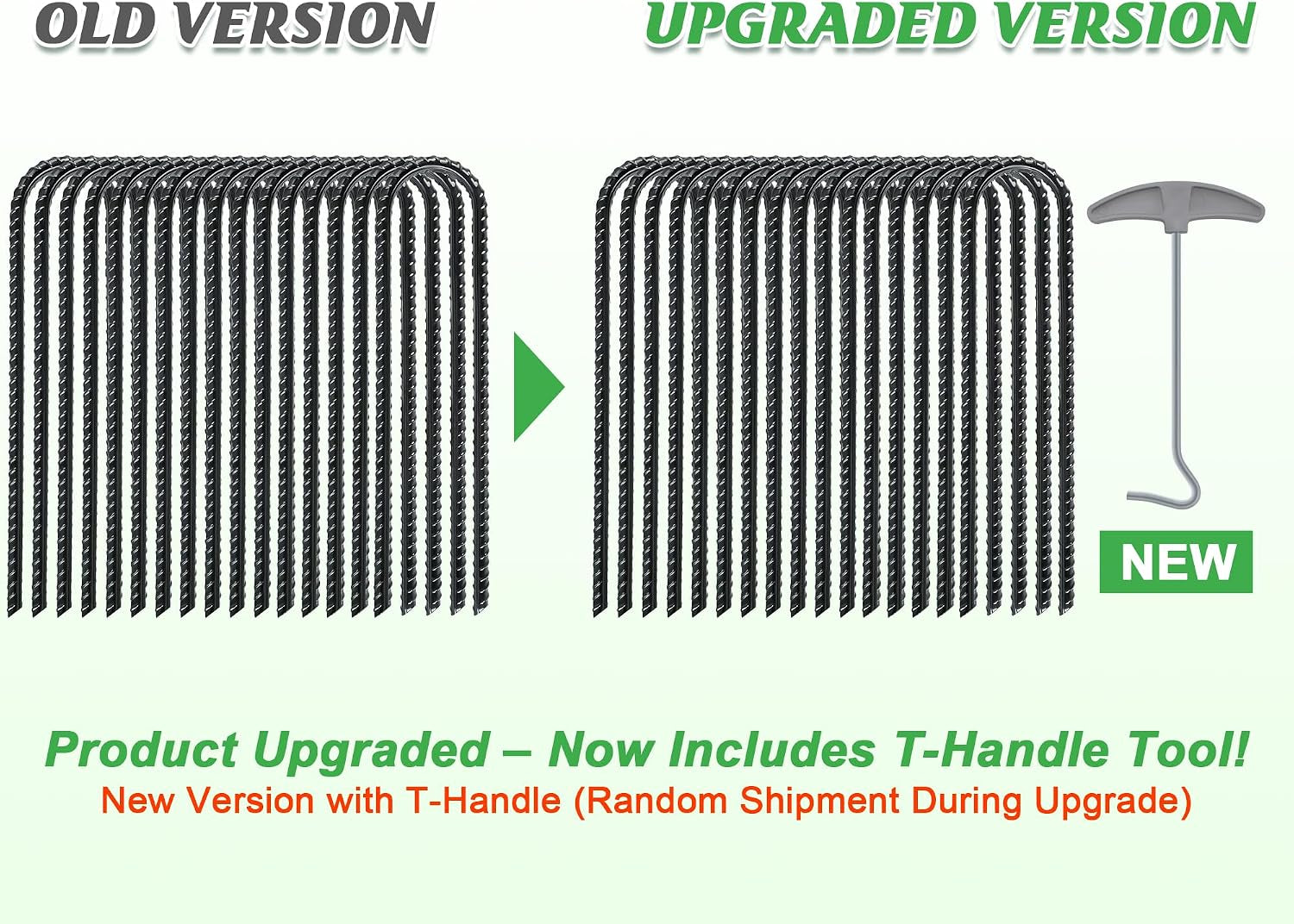 Trampoline Stakes, Trampoline Accessories, Ground Stakes Heavy Duty, Ground Anchors Screw In, Rebar Stakes, High Wind Tent Anchors, Galvanized Steel, U Shaped, Black