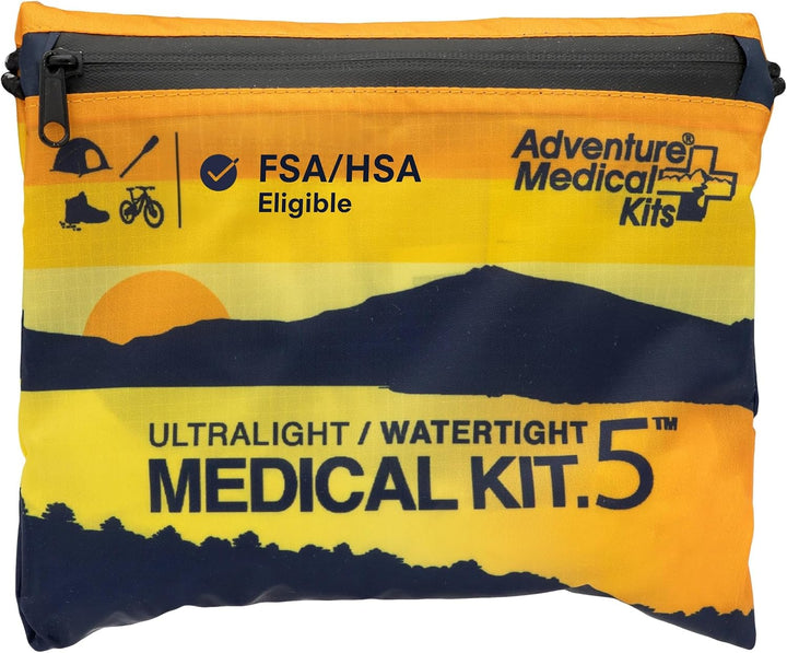Ultralight/Watertight Medical Kit .5, (2 Person) | Features Waterproof Dryflex Inner Bag with Bandages, Gauze & Medications for Wound Care, plus Moleskin for Blister Relief