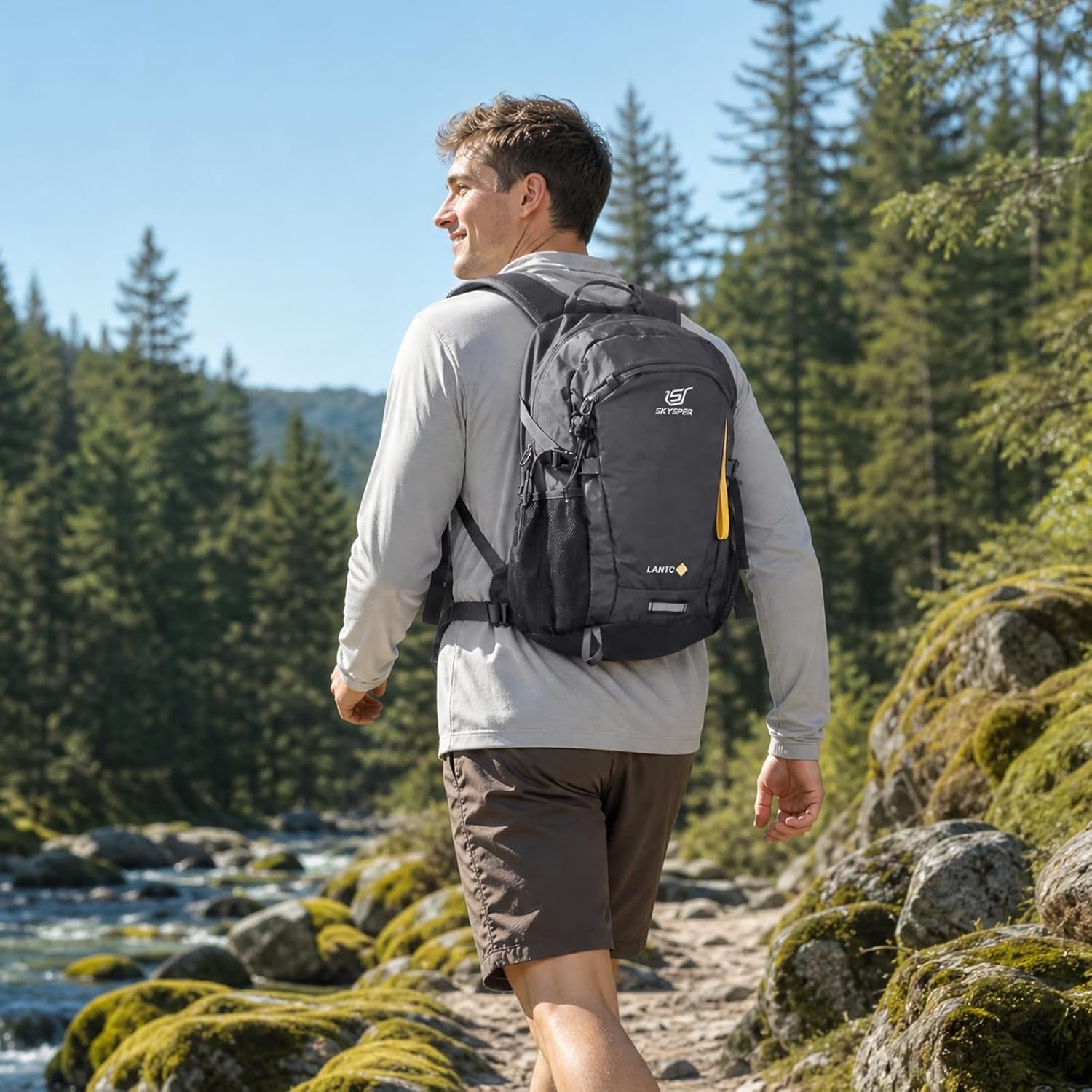 Small Hiking Backpack, 20L Lightweight Travel Backpacks Hiking Daypack Rucksack Women Men for Trekking Backpacking Outdoor Sports