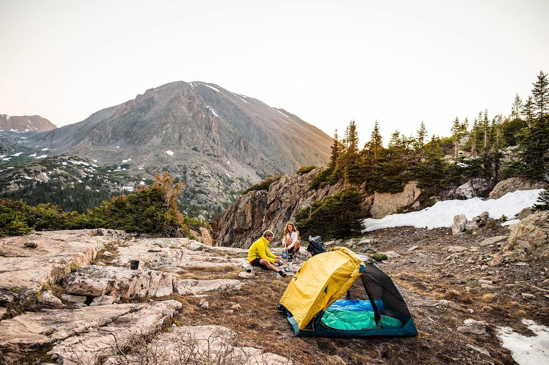 Kelty Far Out Backpacking Tent + Tent Footprint Package, Backpacking Starter Kit and Camping Shelter, Stuff Sack Included | Lightweight and Easy to Setup Backpacking Starter Kit, Aluminum Poles, Camping Shelter, Stuff Sack