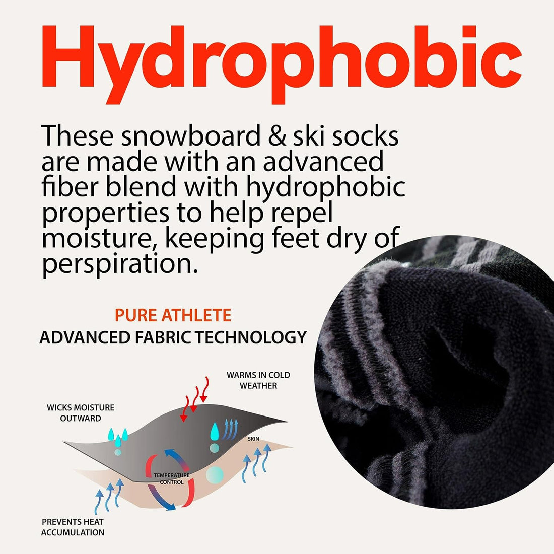 Ultra Light Ski Socks – Thin Premium Merino Wool Skiing for Men, Women – Snowboard