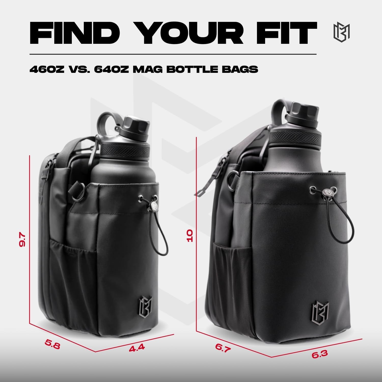Magnetic Bottle Bag Sling Bag for Men and Women | Gym Bag for Gym, Travel, Work, and Sports | Keep Your Items off the Dirty Gym Floor with Magnetic Attachment (Black)