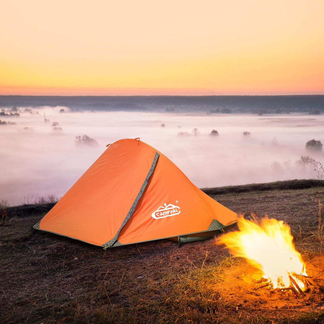 Ultimate 1-Person Camping Tent: Lightweight, Waterproof, and Windproof for All Seasons - Perfect for Hiking and Backpacking Adventures
