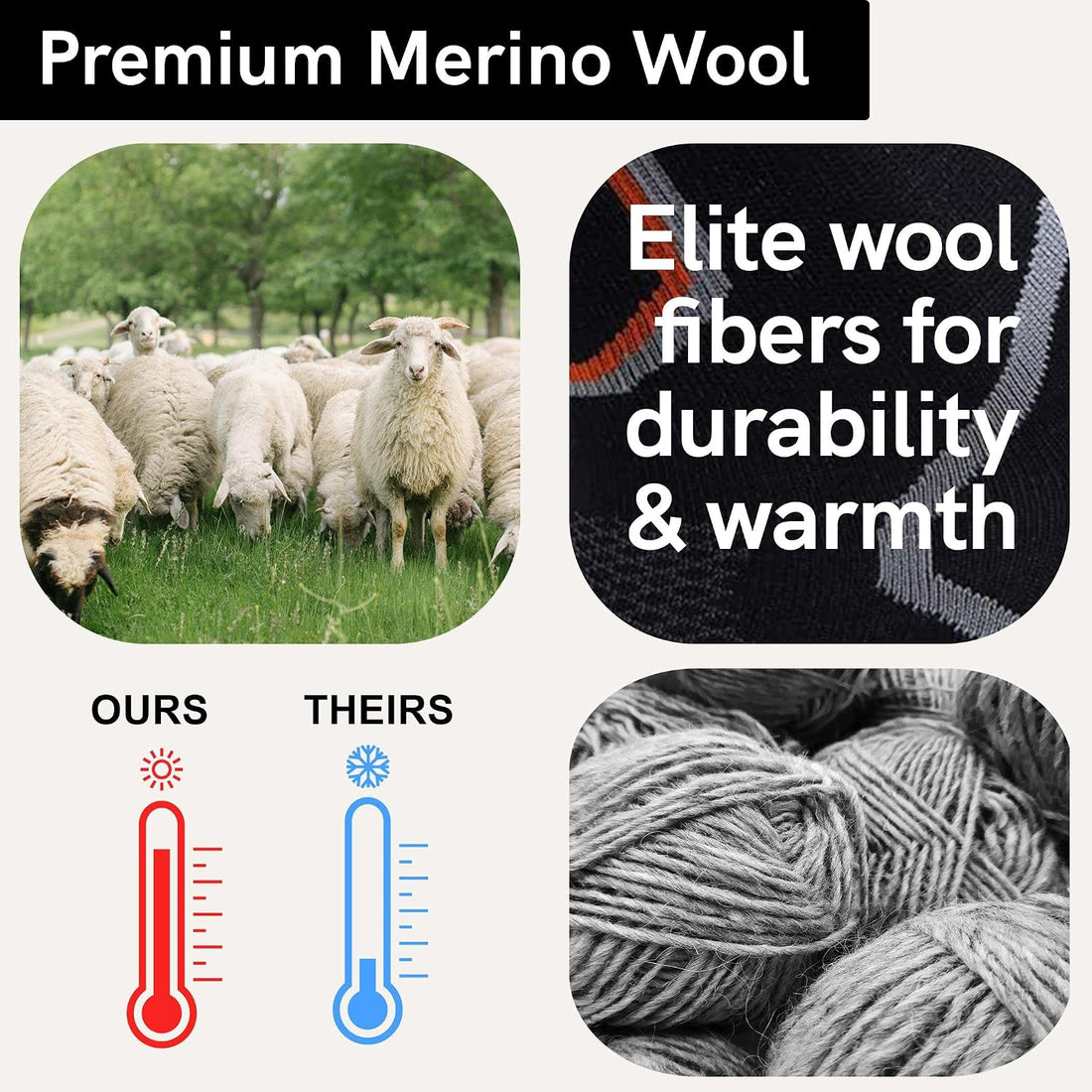 Ultra Light Ski Socks – Thin Premium Merino Wool Skiing for Men, Women – Snowboard