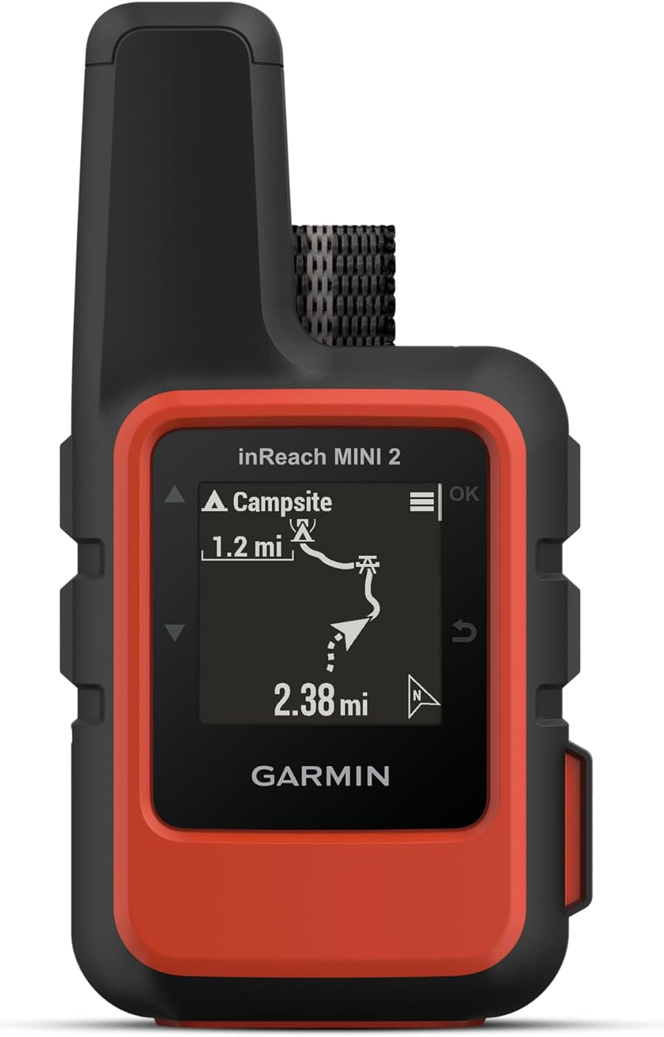 Garmin Inreach Mini 2 Satellite Communicator (Flame Red) Bundle | for Off-Grid Messaging, SOS & Location Sharing | Lightweight Compact Rugged Design | Portable GPS Handheld for Hiking + More