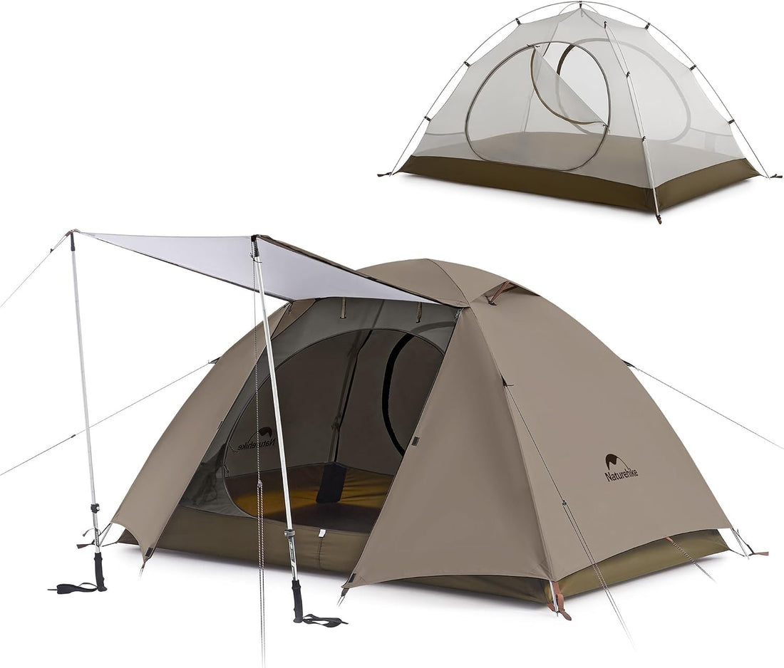 Cloud River 2 Person 3 Person Backpacking Tent, Waterproof 2 Person 3 Person Tents for Camping, Double Layer Camping Tent