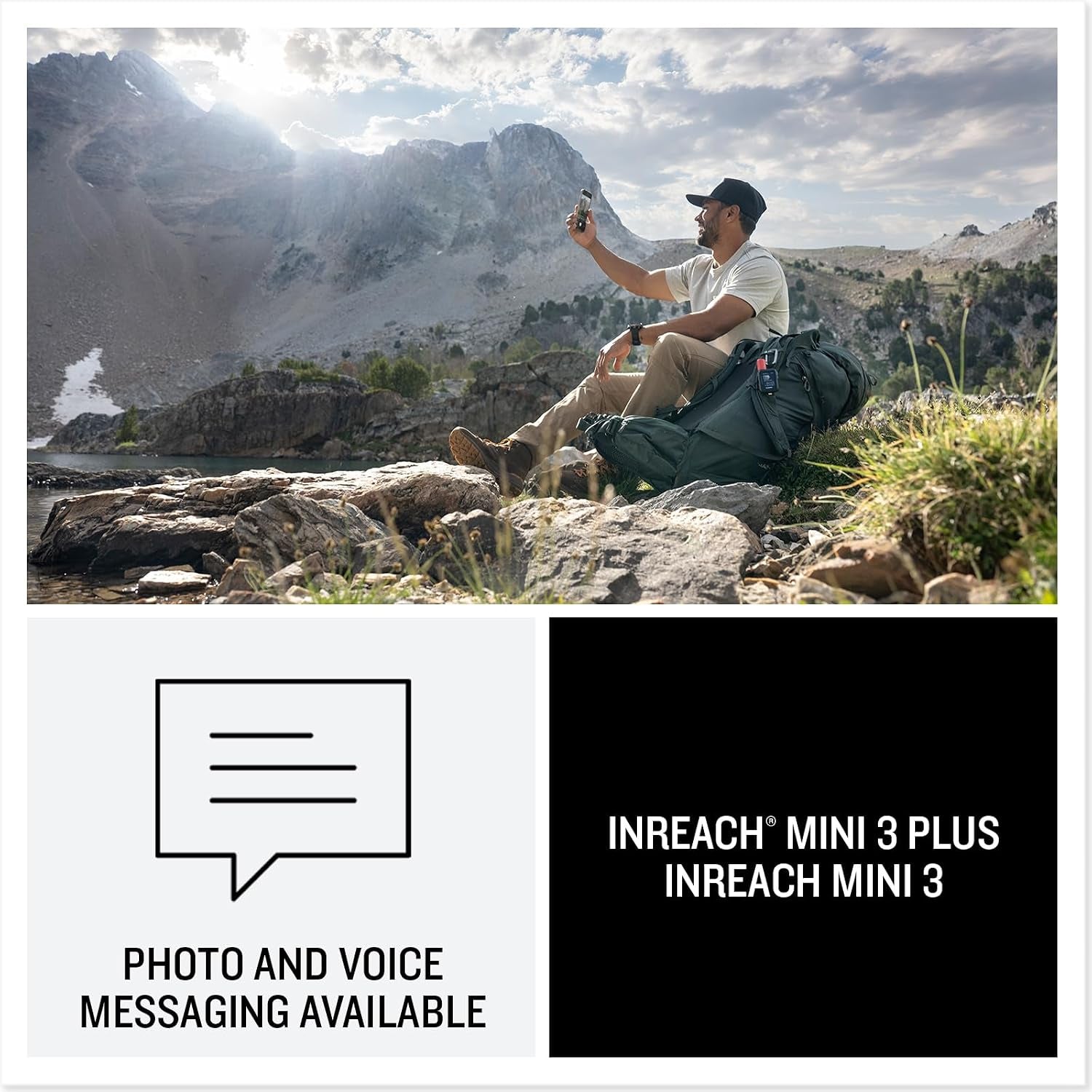 Garmin Inreach Mini 3 plus Satellite Communicator Color Touchscreen Bundle | for Off-Grid Messaging, SOS & Location Sharing | Interactive SOS | Livetrack | 350-Hour Battery + More