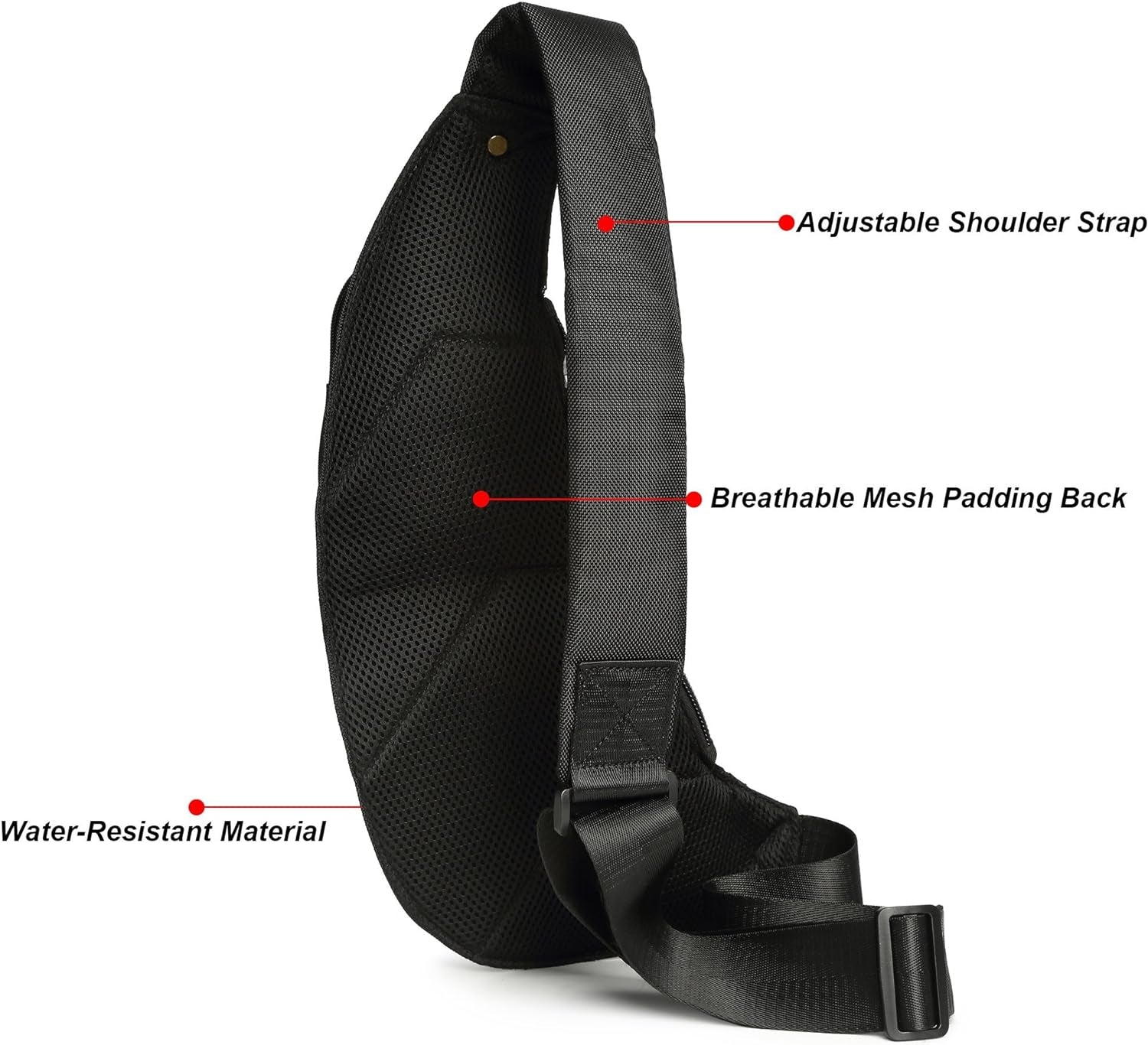 Sling Bag Chest Shoulder Backpack Crossbody Daypack for Men Women | Travel Outdoor Hiking Concealed Carry Fishing Fanny Tool Small Casual