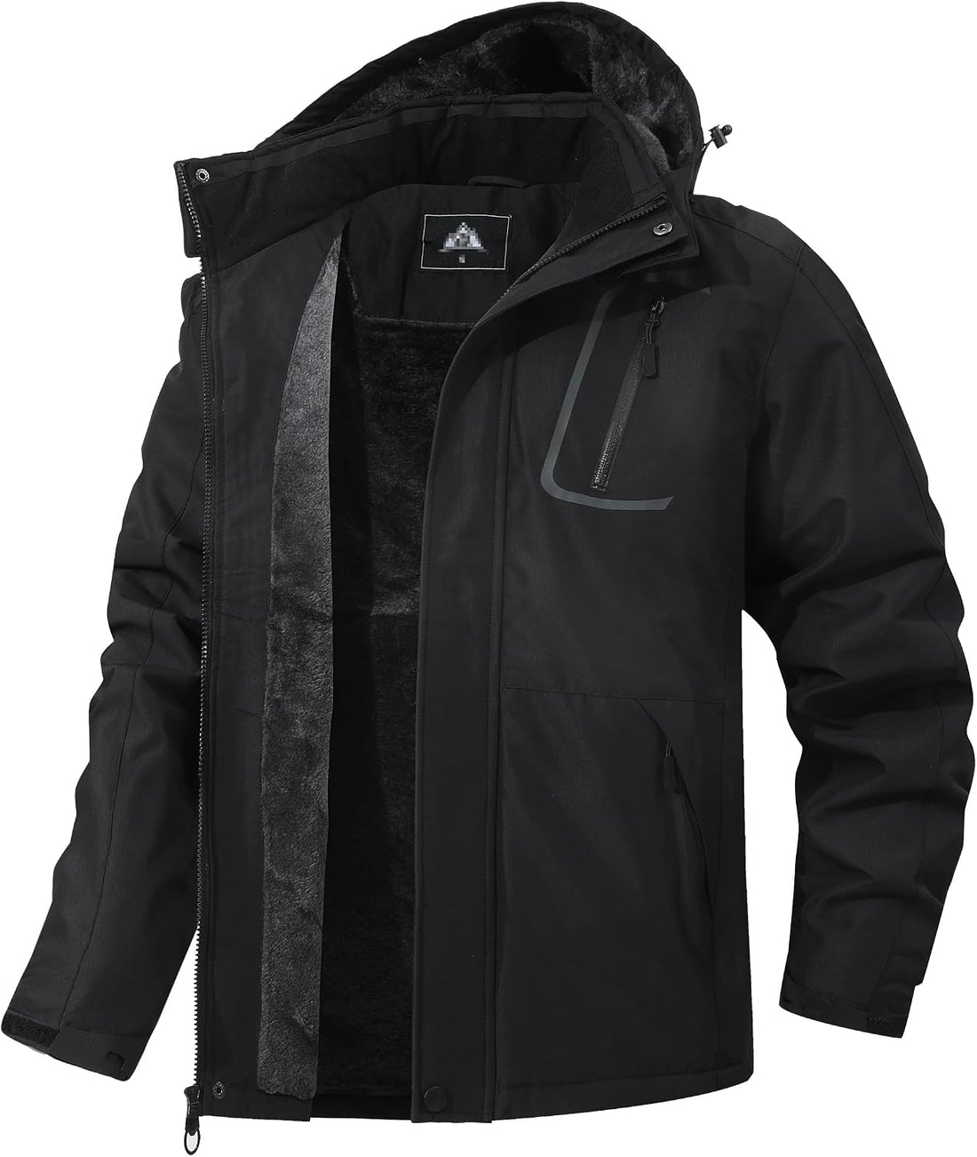 Men'S Mountain Winter Coat | Warm Fleece Ski Snow Jacket Waterproof Raincoat with Hood