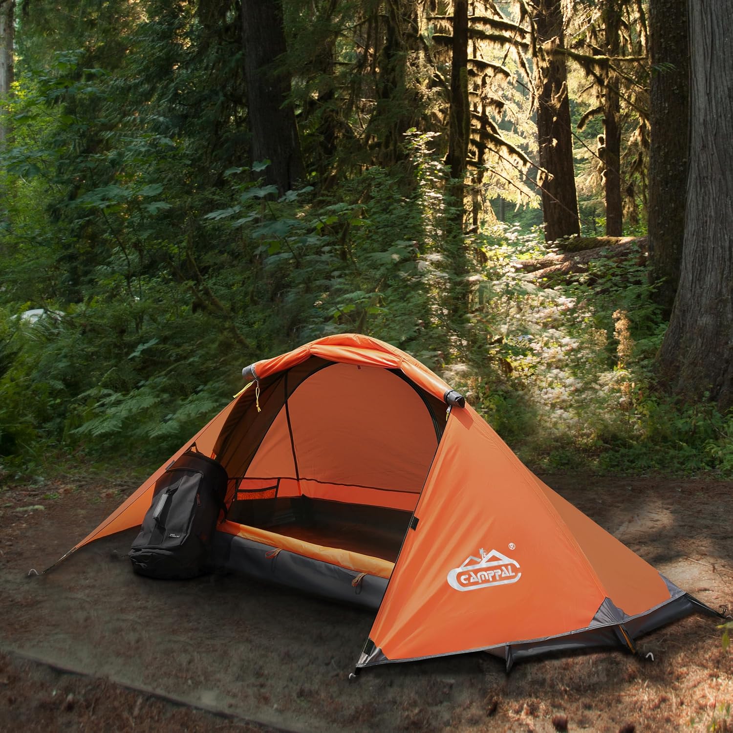 Ultimate 1-Person Camping Tent: Lightweight, Waterproof, and Windproof for All Seasons - Perfect for Hiking and Backpacking Adventures