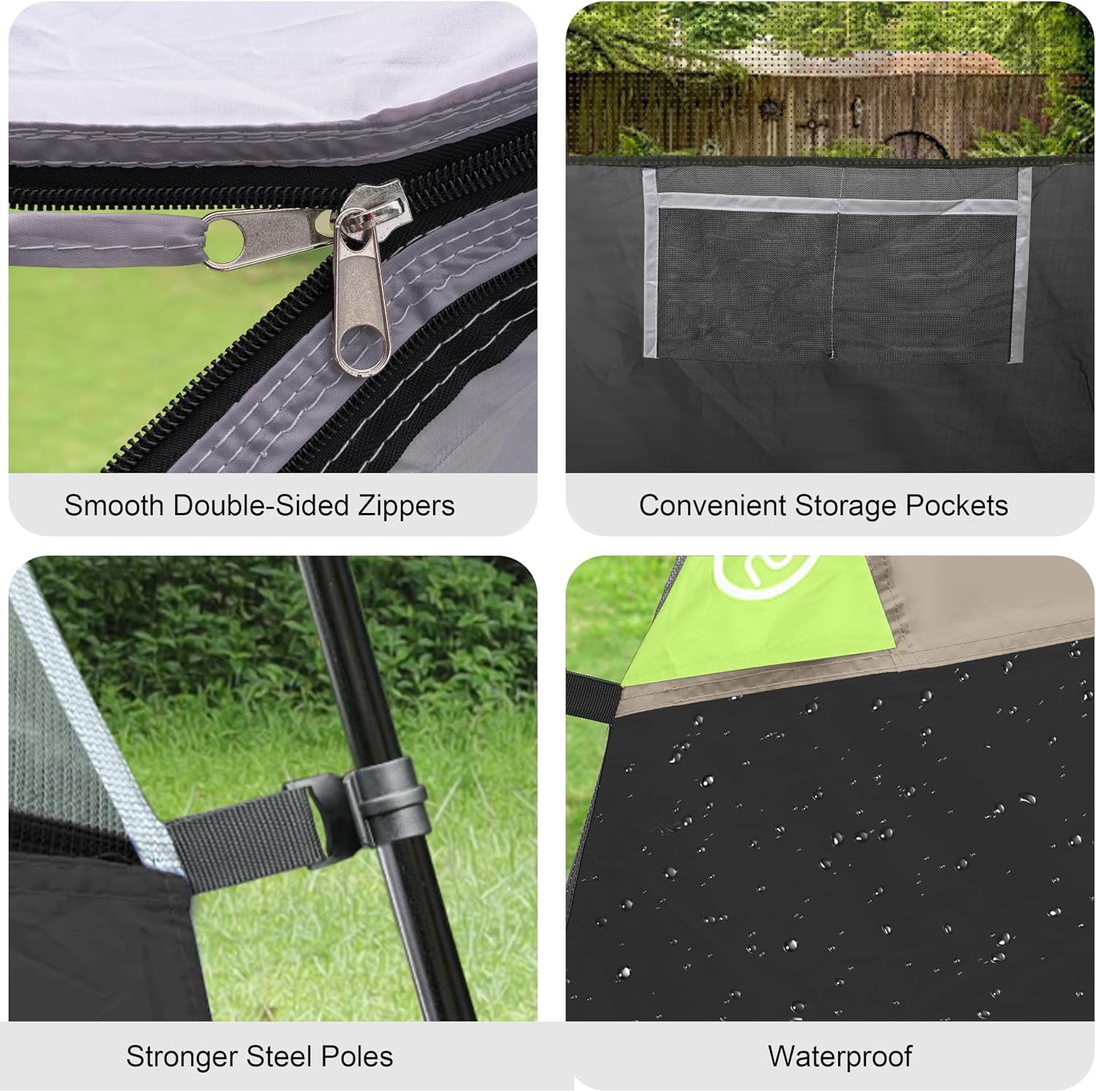 Tents for Camping 2/4/6 Person, Waterproof Windproof Dome Tent | Camping Tents with Rainfly Easy Setup in 5 Mins, Portable Tents with Mesh Window & Carry Bag for Outdoor Camping Backyard