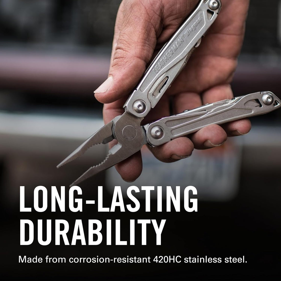 LEATHERMAN Wingman Multi-Tool, Spring-Action Pliers and Scissors, Stainless | One-Hand Opening Blade, Spring-Action Pliers & Scissors, Affordable Full-Featured EDC, 25-Year Guarantee