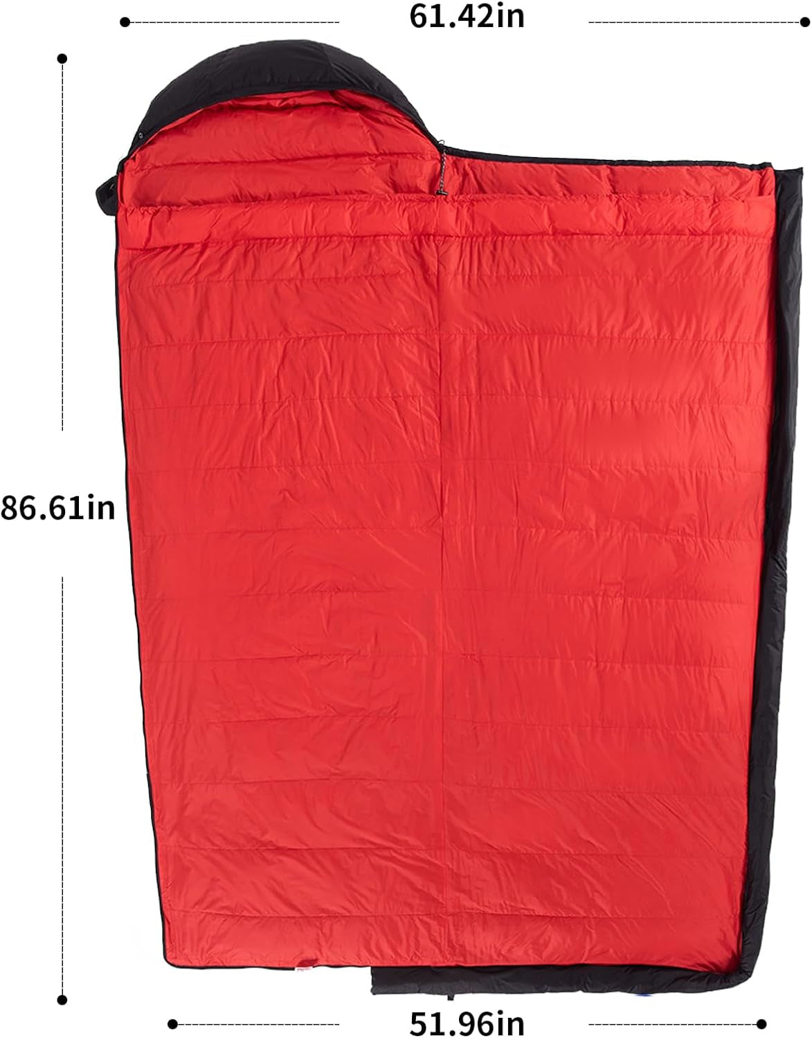 Down Sleeping Bag for Adults, 600 Fill Power Ultralight Backpacking | 600 Fill Power Down,Compact Carry,Ultralight Trail Use,Camping Hiking Backpacking,Cold and Warm Weather Use
