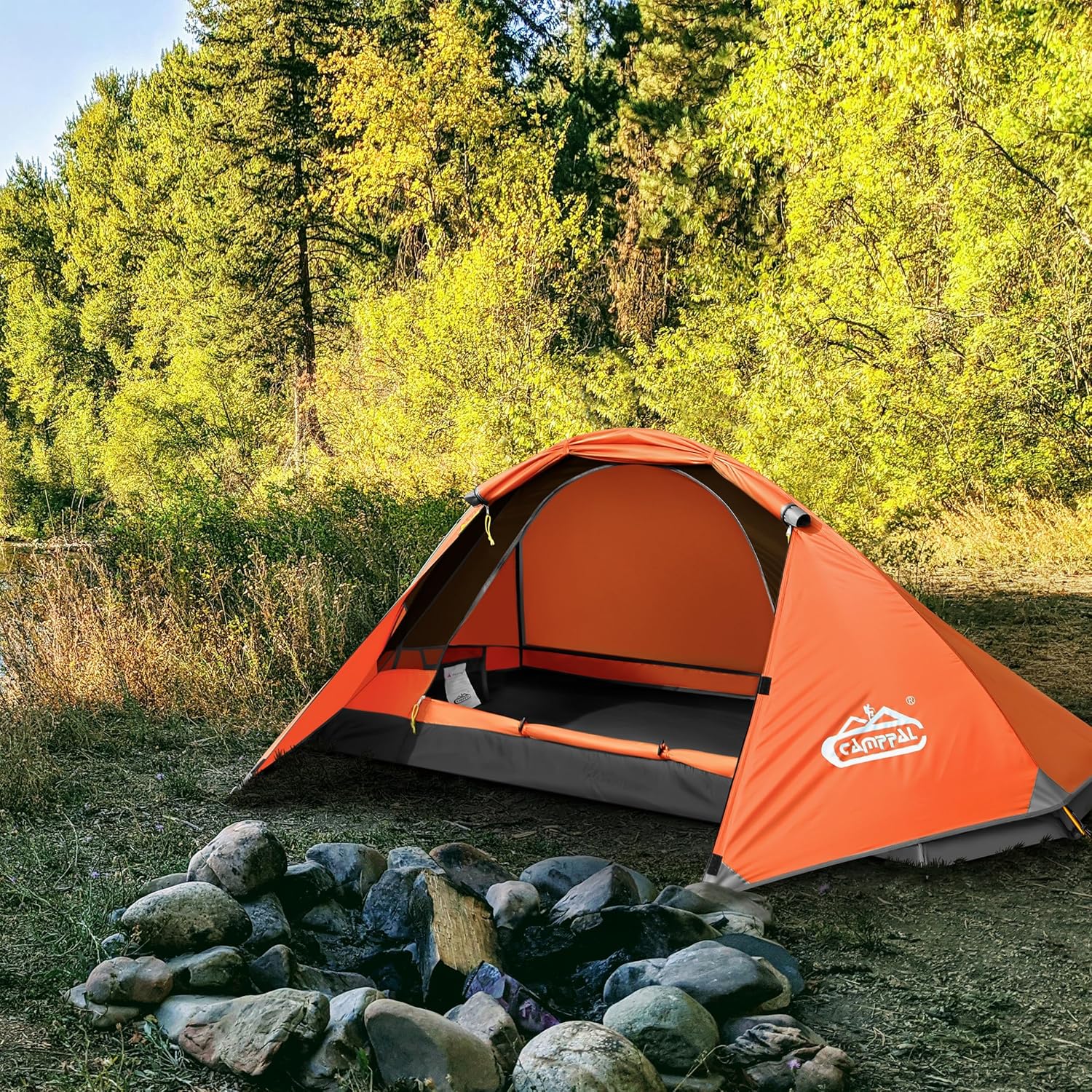 Ultimate 1-Person Camping Tent: Lightweight, Waterproof, and Windproof for All Seasons - Perfect for Hiking and Backpacking Adventures
