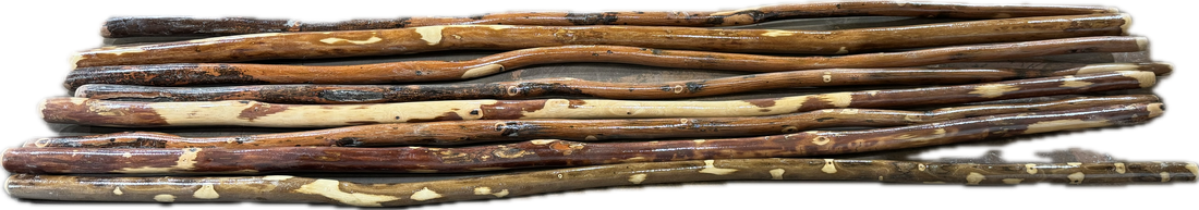 Handmade Ozark Hardwood Hiking Stick – Wooden Walking Stick (36"–72") – Heavy-Duty Trekking Staff for Hiking, Backpacking & Trail Support – Made in USA