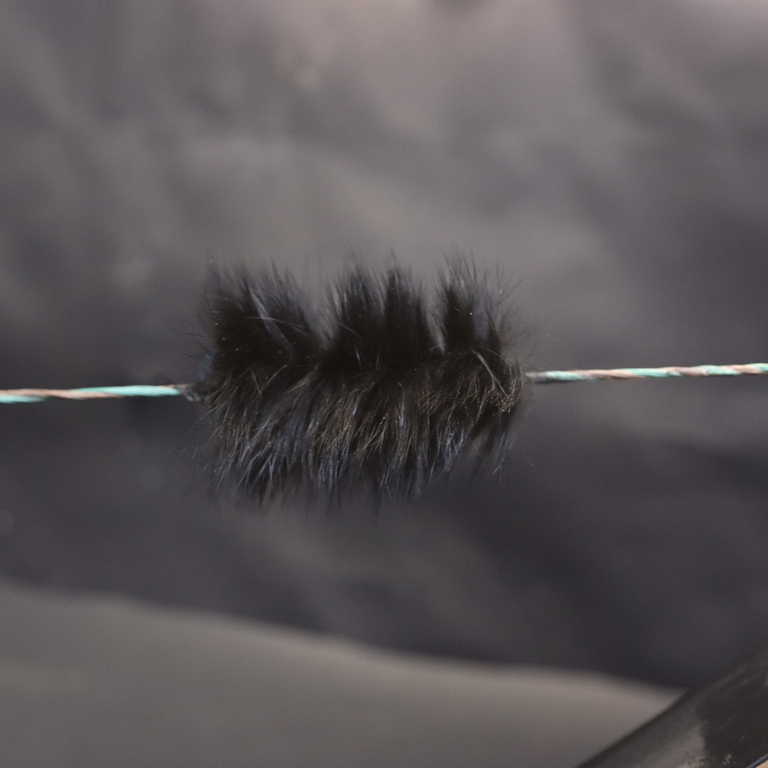 Rabbit Fur Bow String Silencers - Black