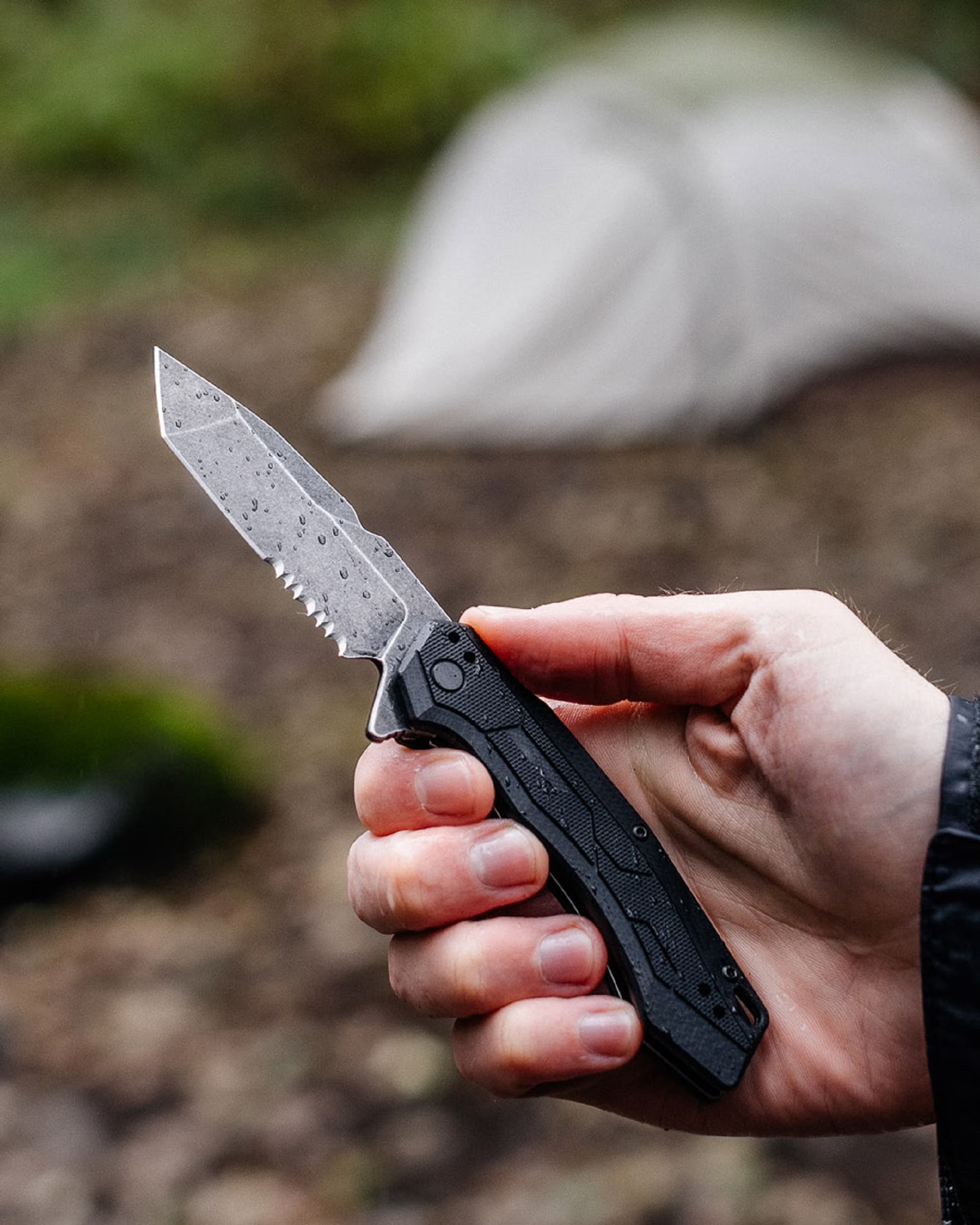 Kershaw Analyst Folding Pocket Knife - Versatile 3.25" Tanto Blade with Assisted Opening for Everyday Carry