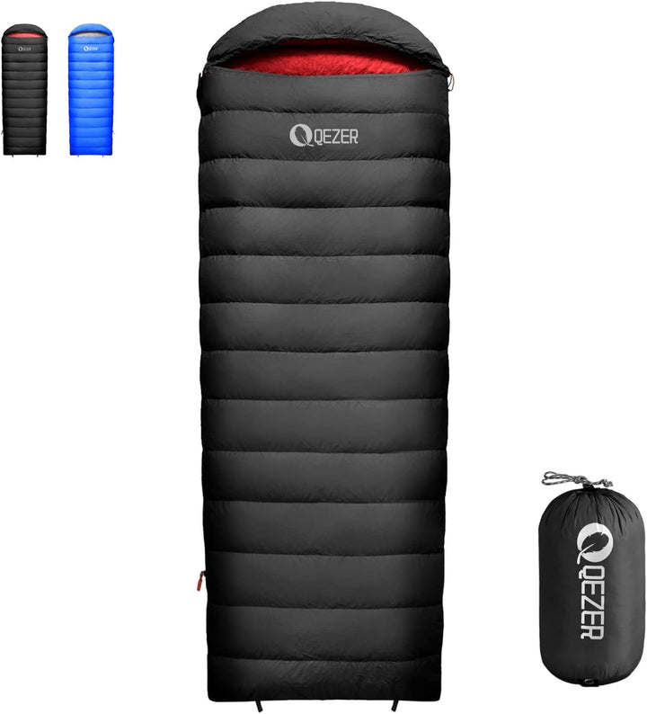 Down Sleeping Bag for Adults, 600 Fill Power Ultralight Backpacking | 600 Fill Power Down,Compact Carry,Ultralight Trail Use,Camping Hiking Backpacking,Cold and Warm Weather Use