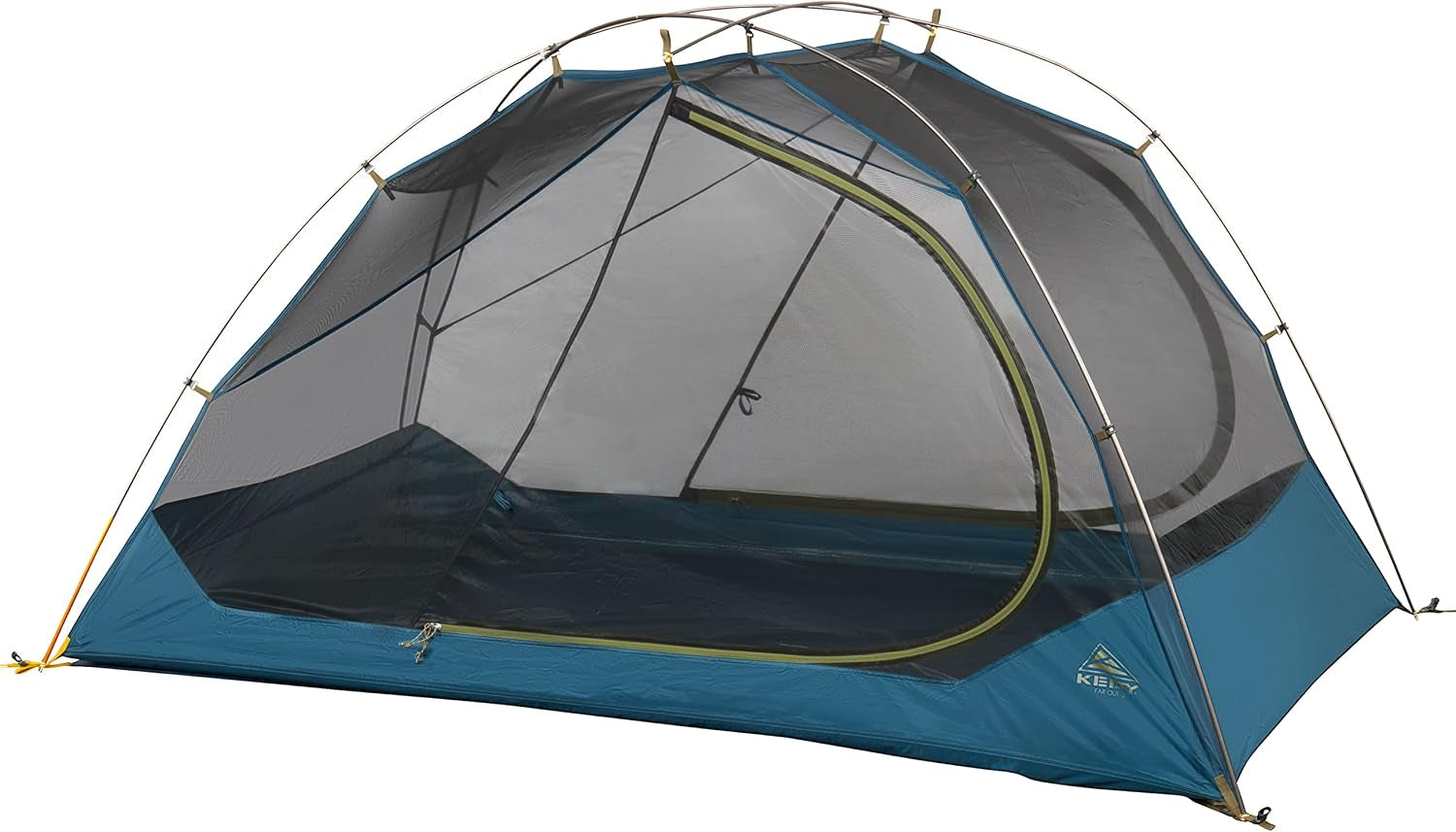 Kelty Far Out Backpacking Tent + Tent Footprint Package, Backpacking Starter Kit and Camping Shelter, Stuff Sack Included | Lightweight and Easy to Setup Backpacking Starter Kit, Aluminum Poles, Camping Shelter, Stuff Sack