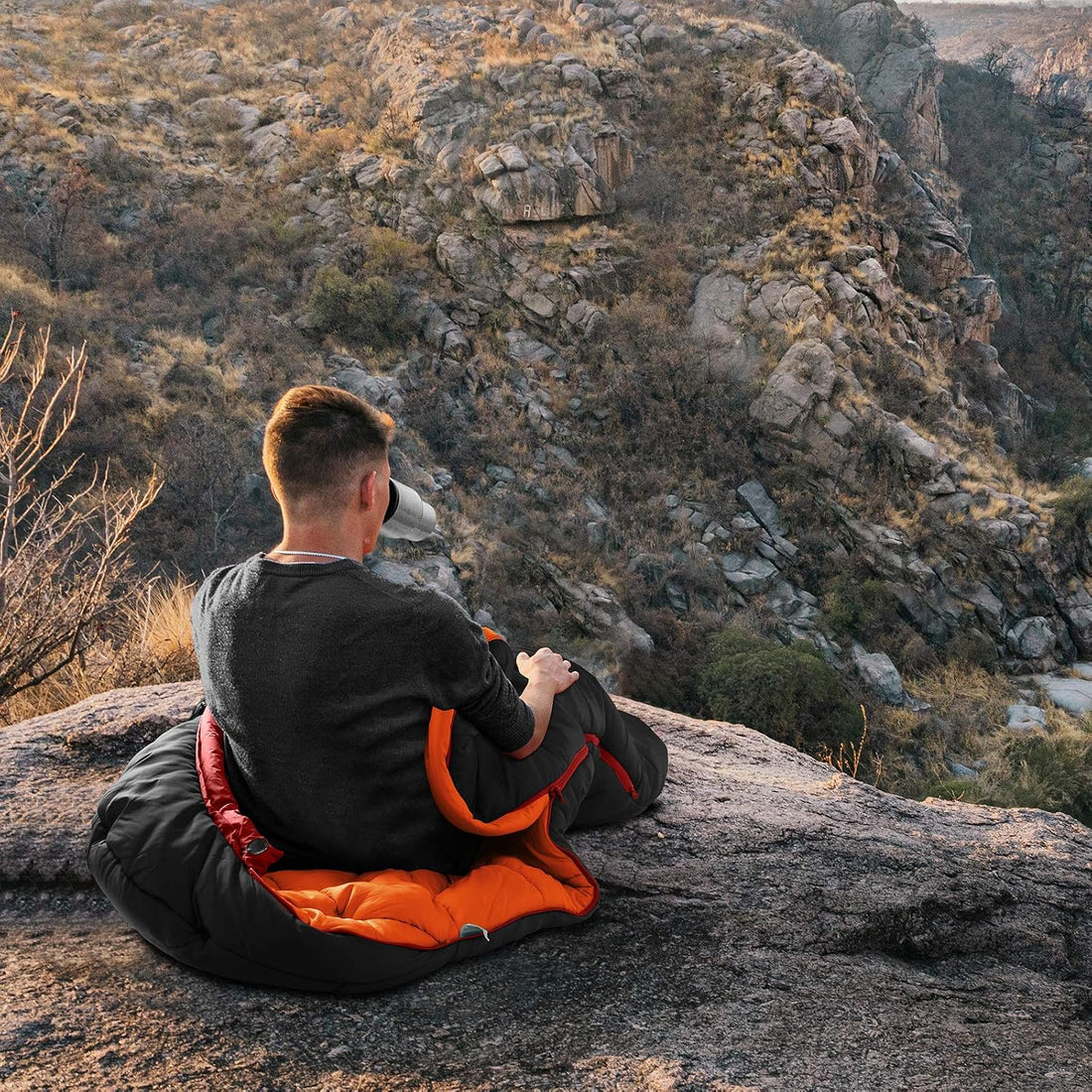 Mummy Sleeping Bag | 15-45 ℉ Extreme 3-4 Season Sleeping Bag for Adults Cold Weather– Warm and Washable, for Hiking Traveling & Outdoor Activities
