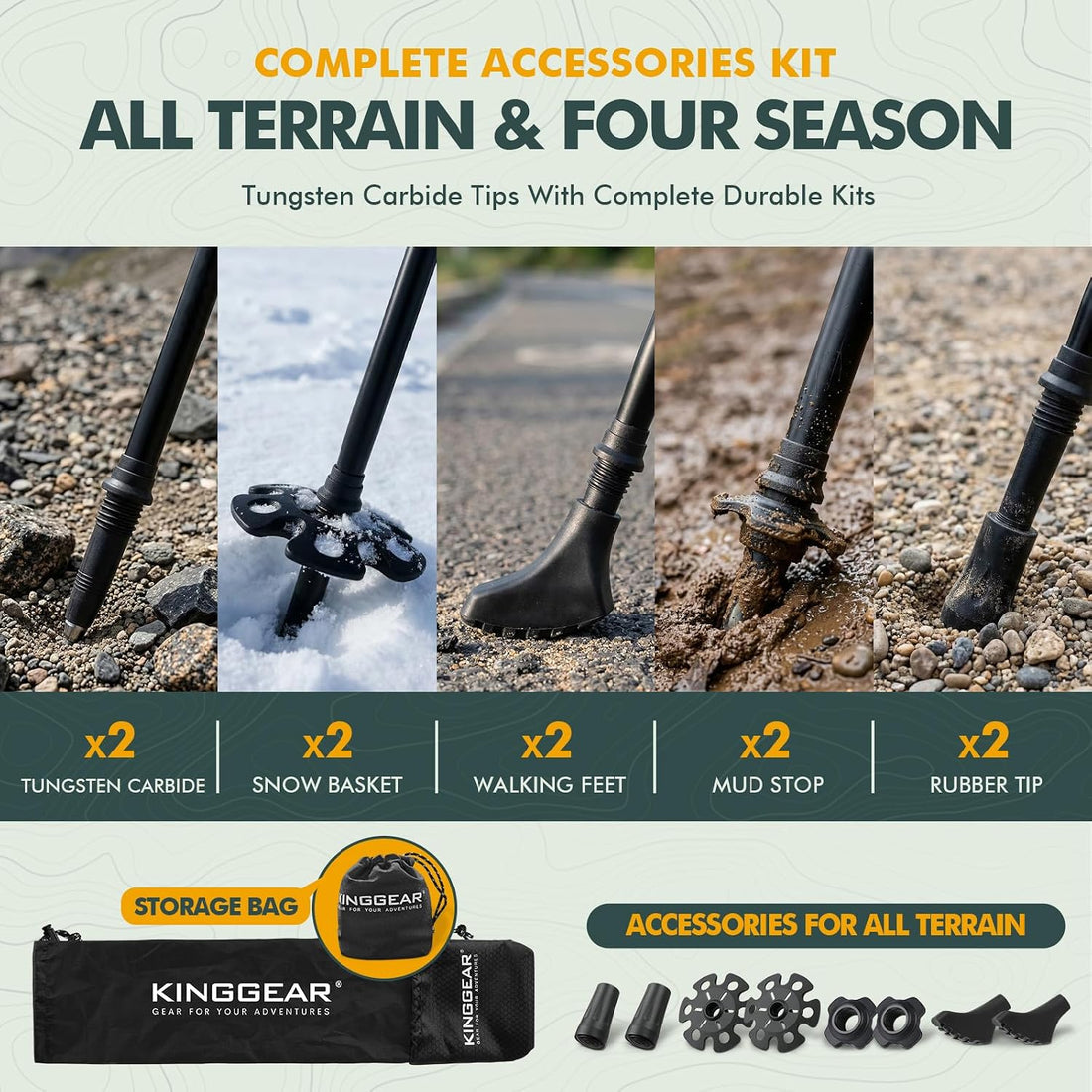Hiking Poles 9.7Oz 7075 Aluminum Adjustable 2-Pack | Folds 17.3", Adj 31-51", EVA Grip, Flip Lock, Decompression Strap, Lightweight, for Hiking Travel Men Women