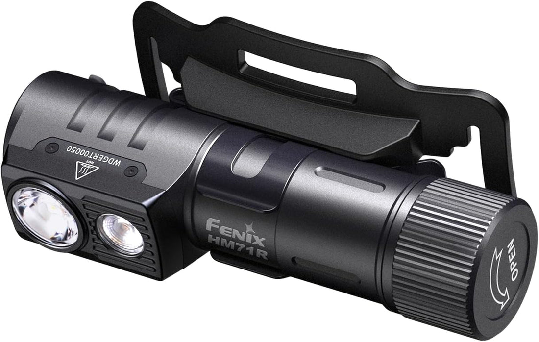 HM71R Headlamp, 2700 Lumen Super Bright USB-C Rechargeable Spot Light Flood Light L-Shape 90 Degree Right Angle Flashlight Industrial Grade with Lumentac Organizer