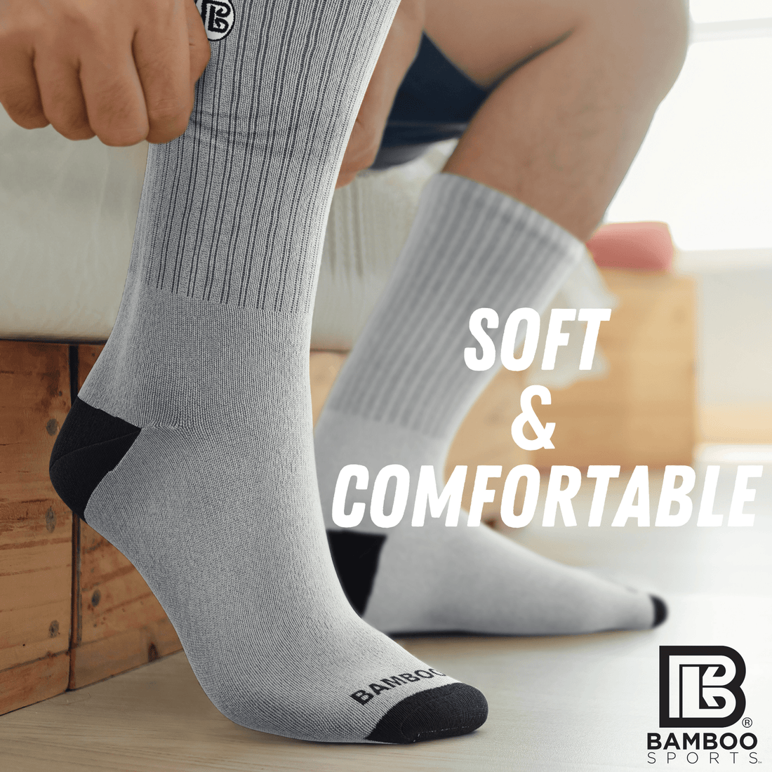 Premium Bamboo Rayon Crew Socks